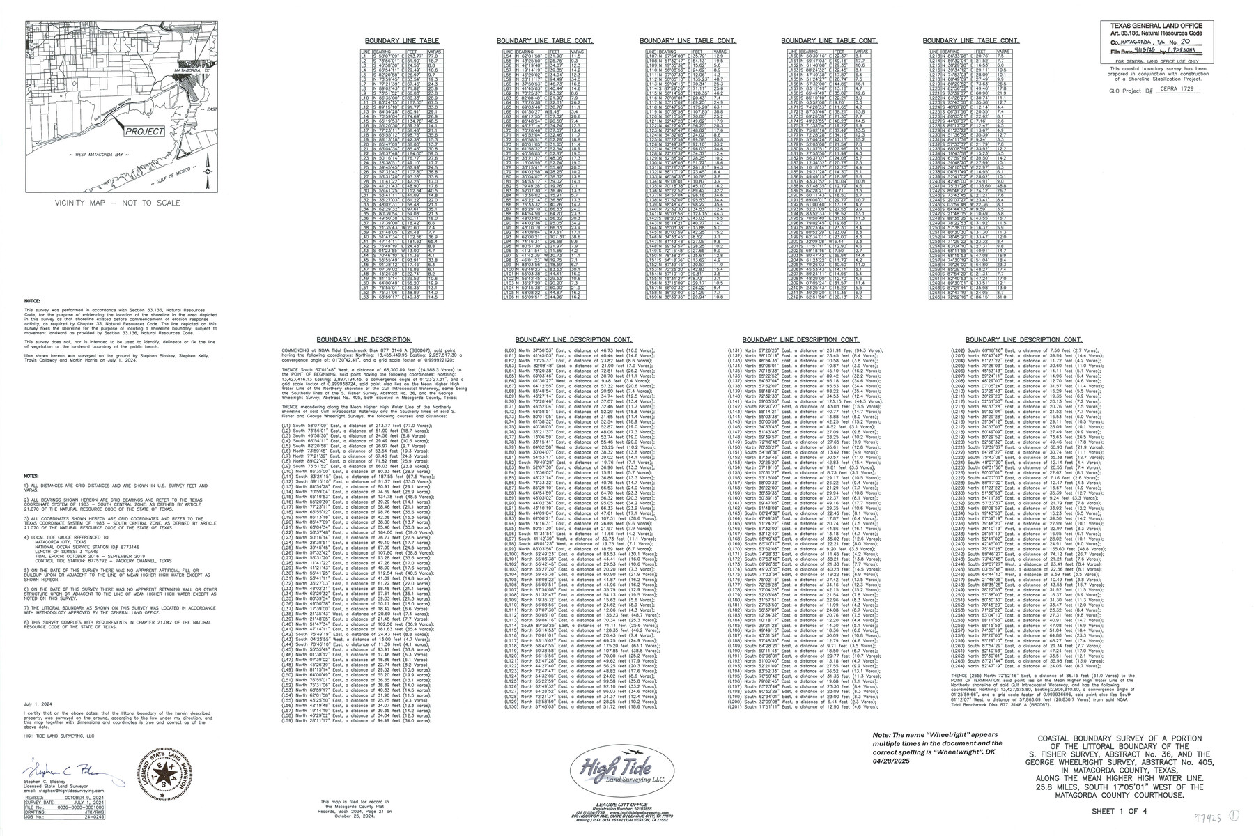 97425, Matagorda County NRC Article 33.136 Sketch 20
