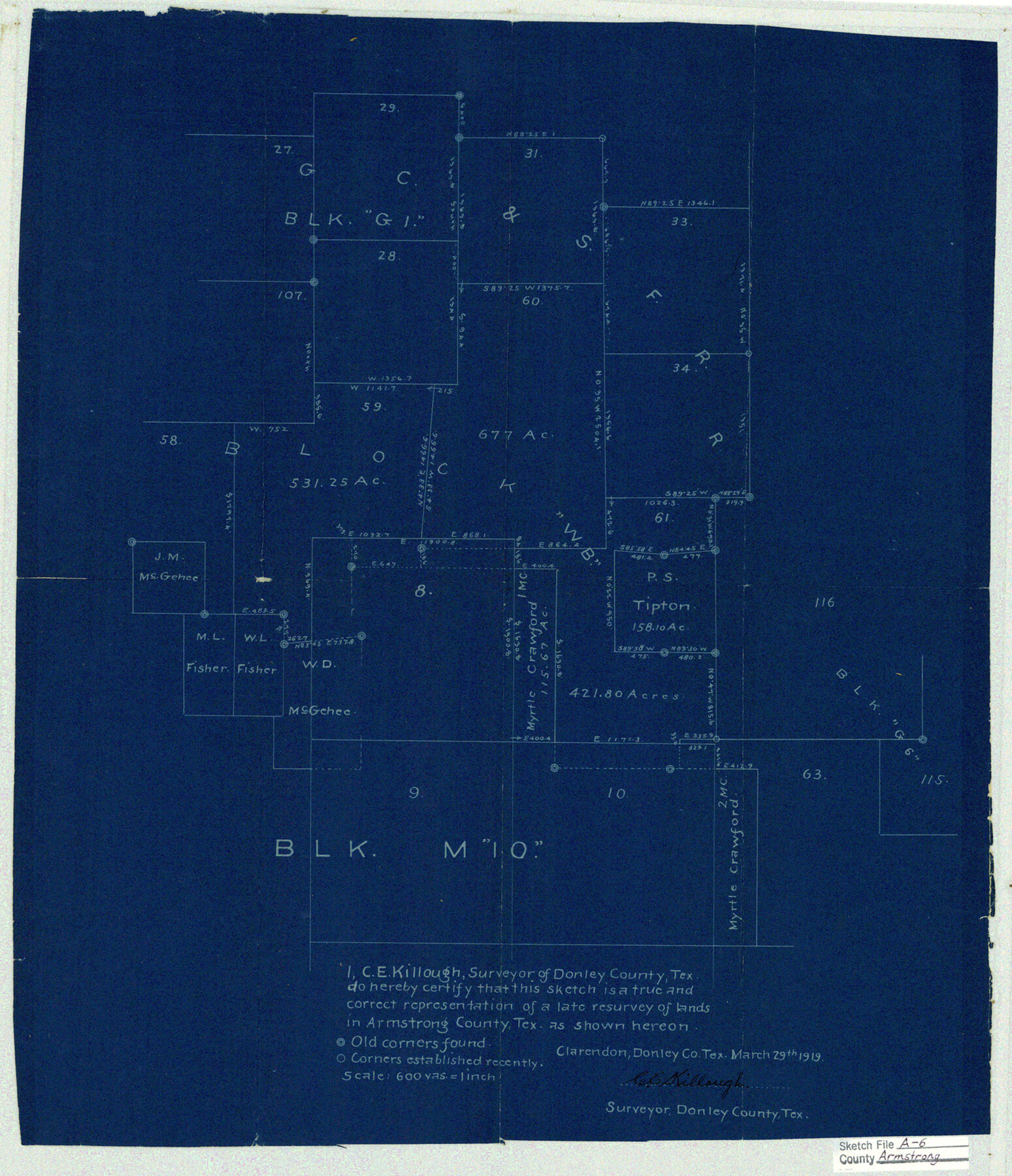 10847, Armstrong County Sketch File A-6, General Map Collection