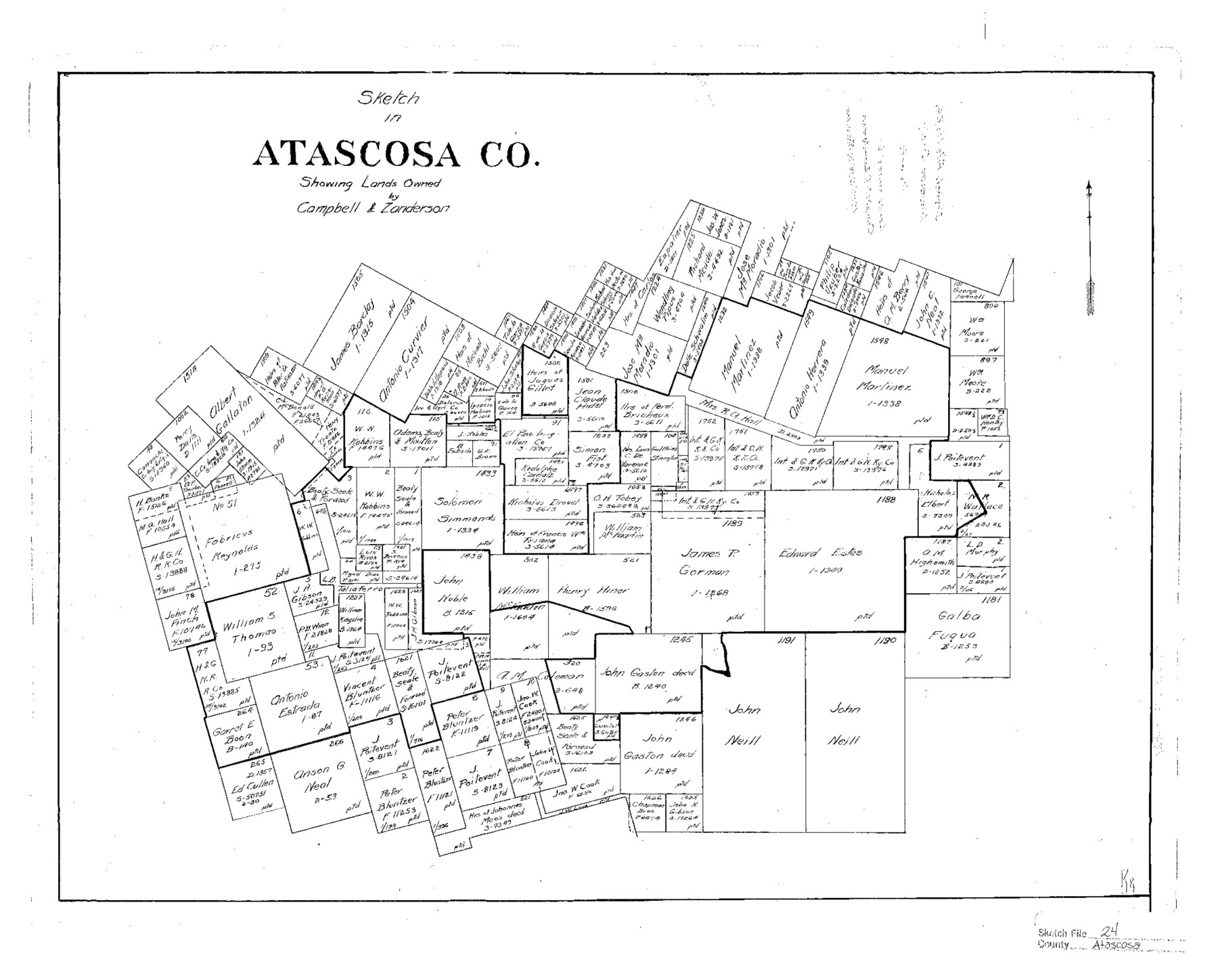 10861, Atascosa County Sketch File 24, General Map Collection