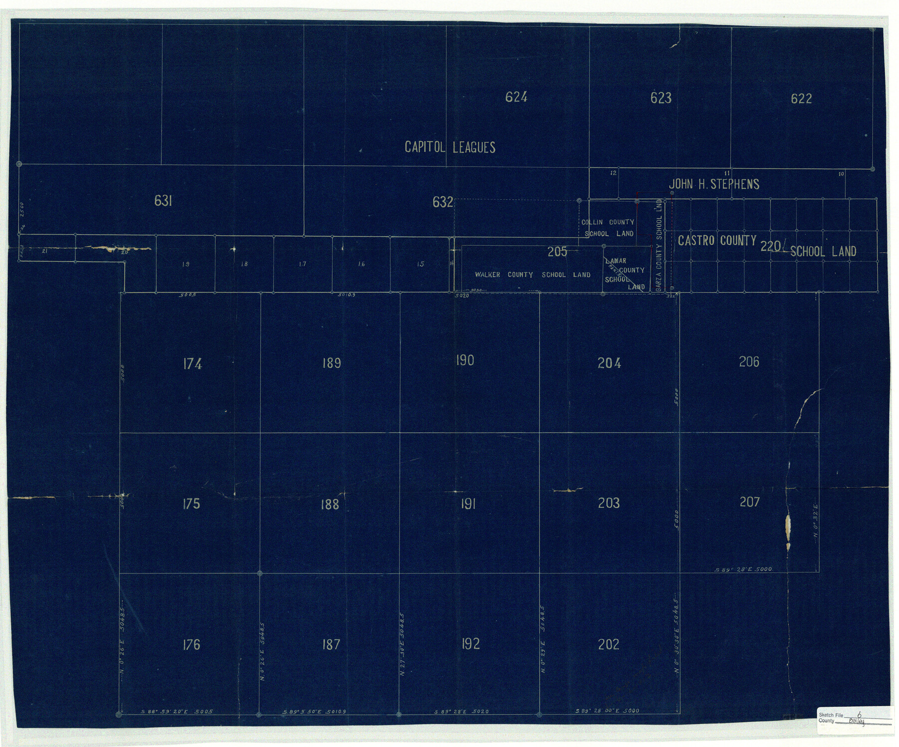 10884, Bailey County Sketch File 6, General Map Collection