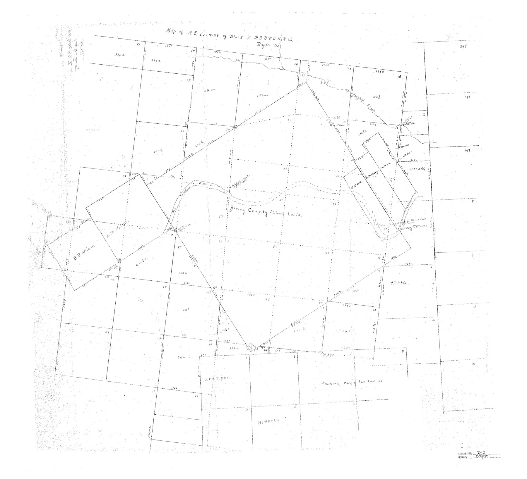 10913, Baylor County Sketch File Z2, General Map Collection