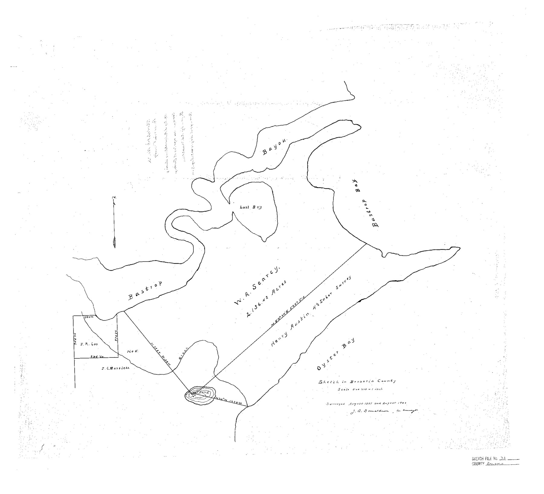 10957, Brazoria County Sketch File 33, General Map Collection