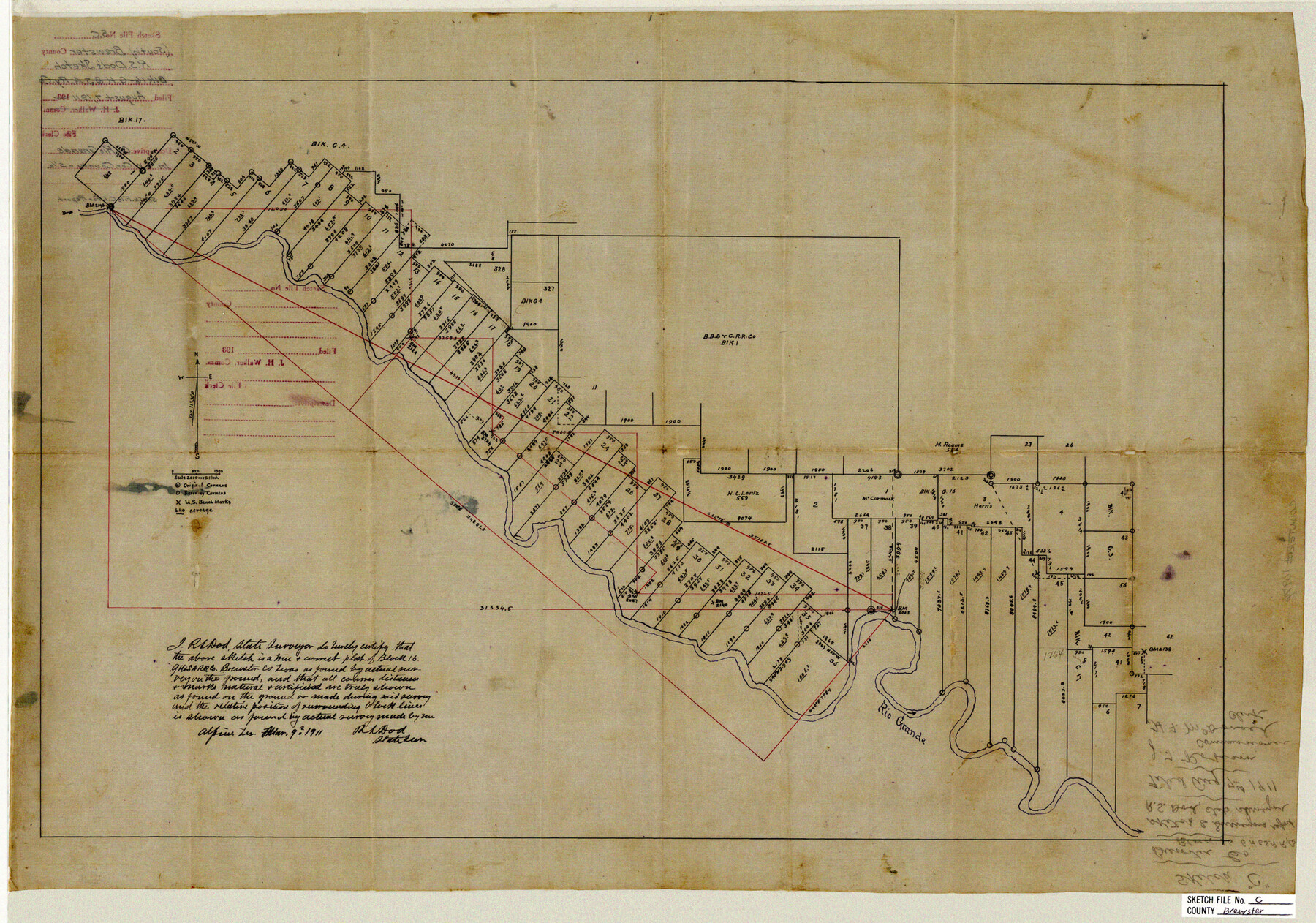 10976, Brewster County Sketch File C, General Map Collection