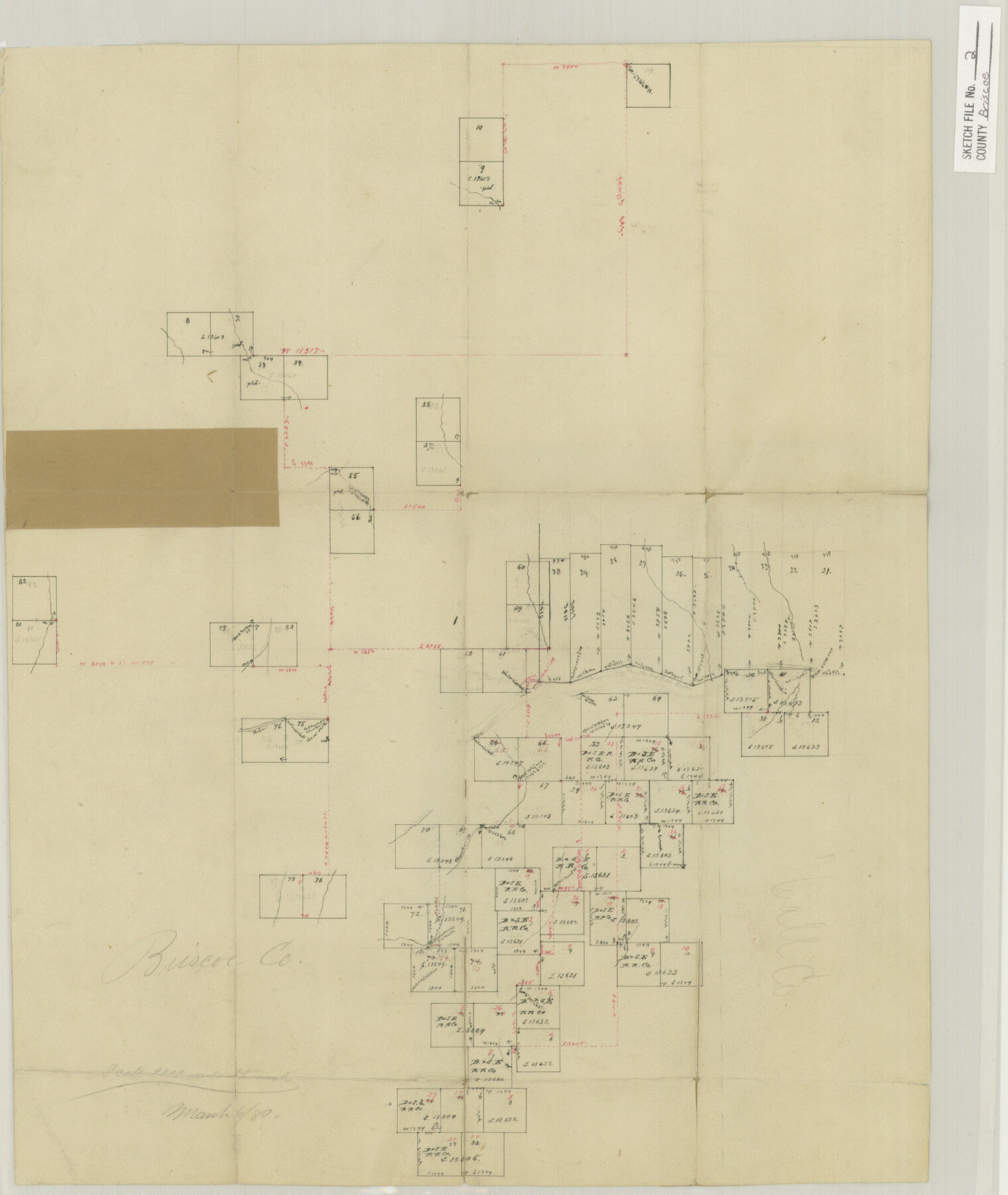 10991, Briscoe County Sketch File 2, General Map Collection