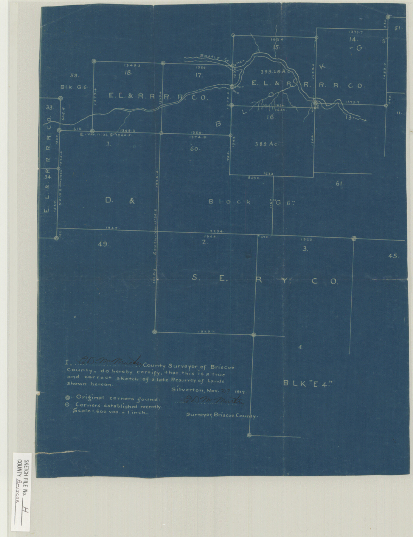 11005, Briscoe County Sketch File H, General Map Collection