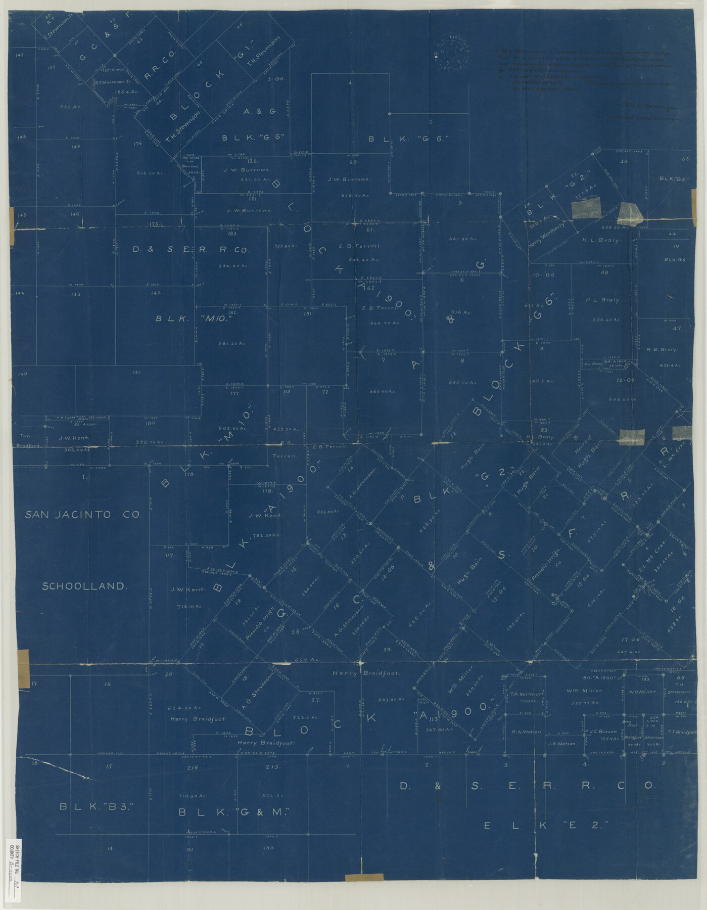 11010, Briscoe County Sketch File M, General Map Collection