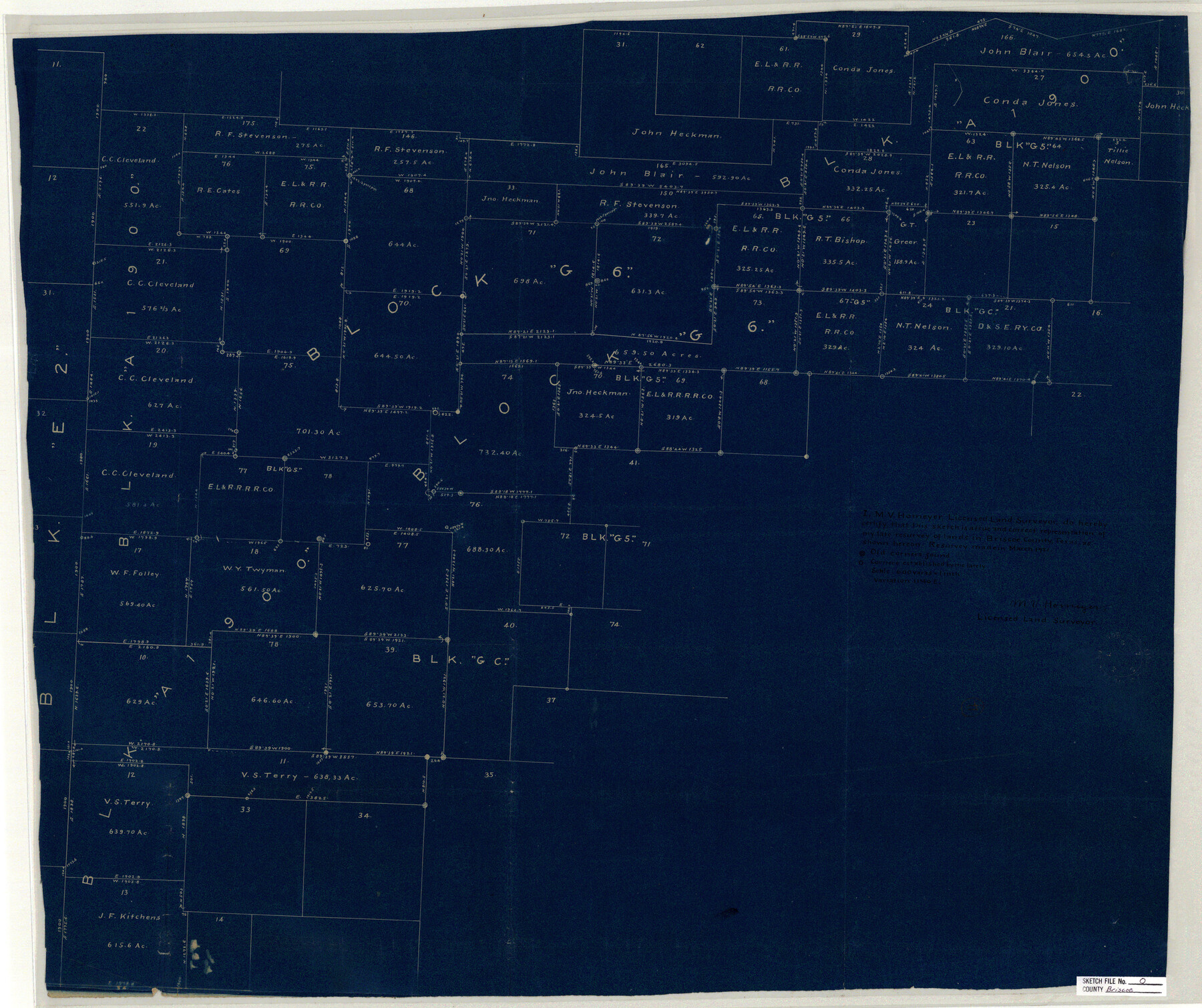 11013, Briscoe County Sketch File O, General Map Collection