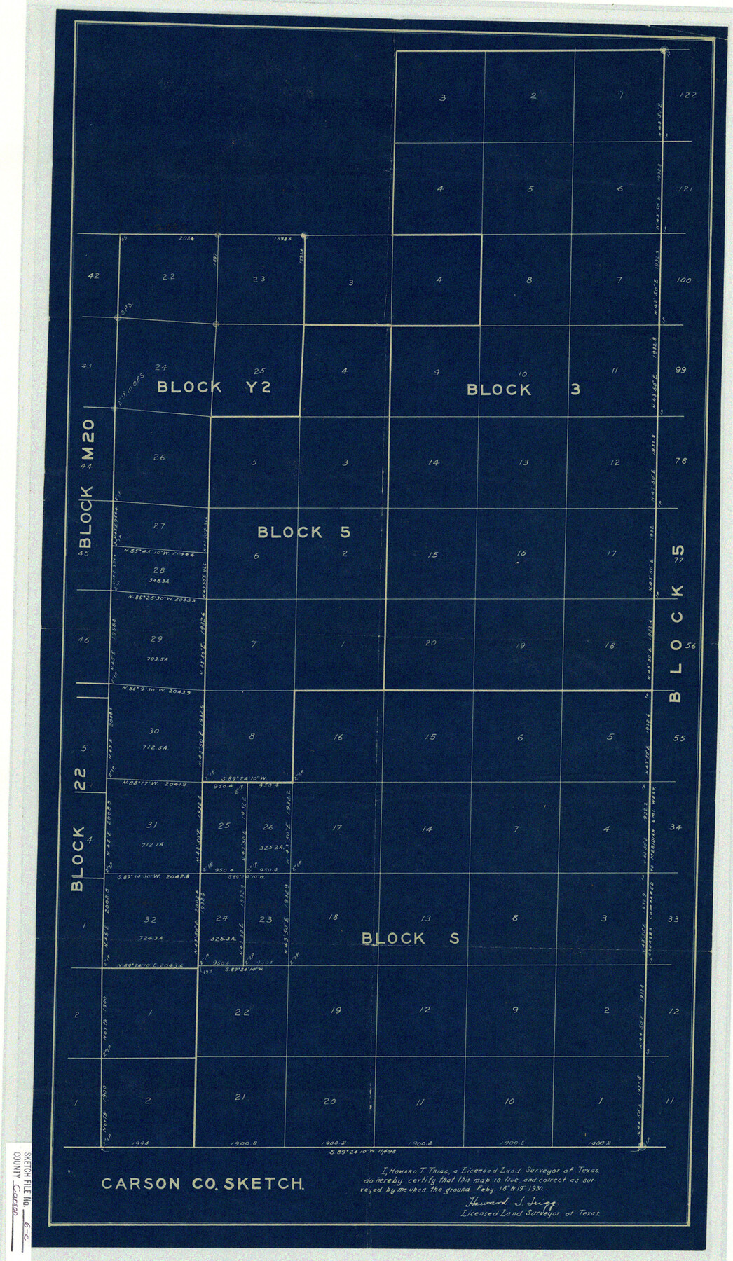 11055, Carson County Sketch File 6c, General Map Collection