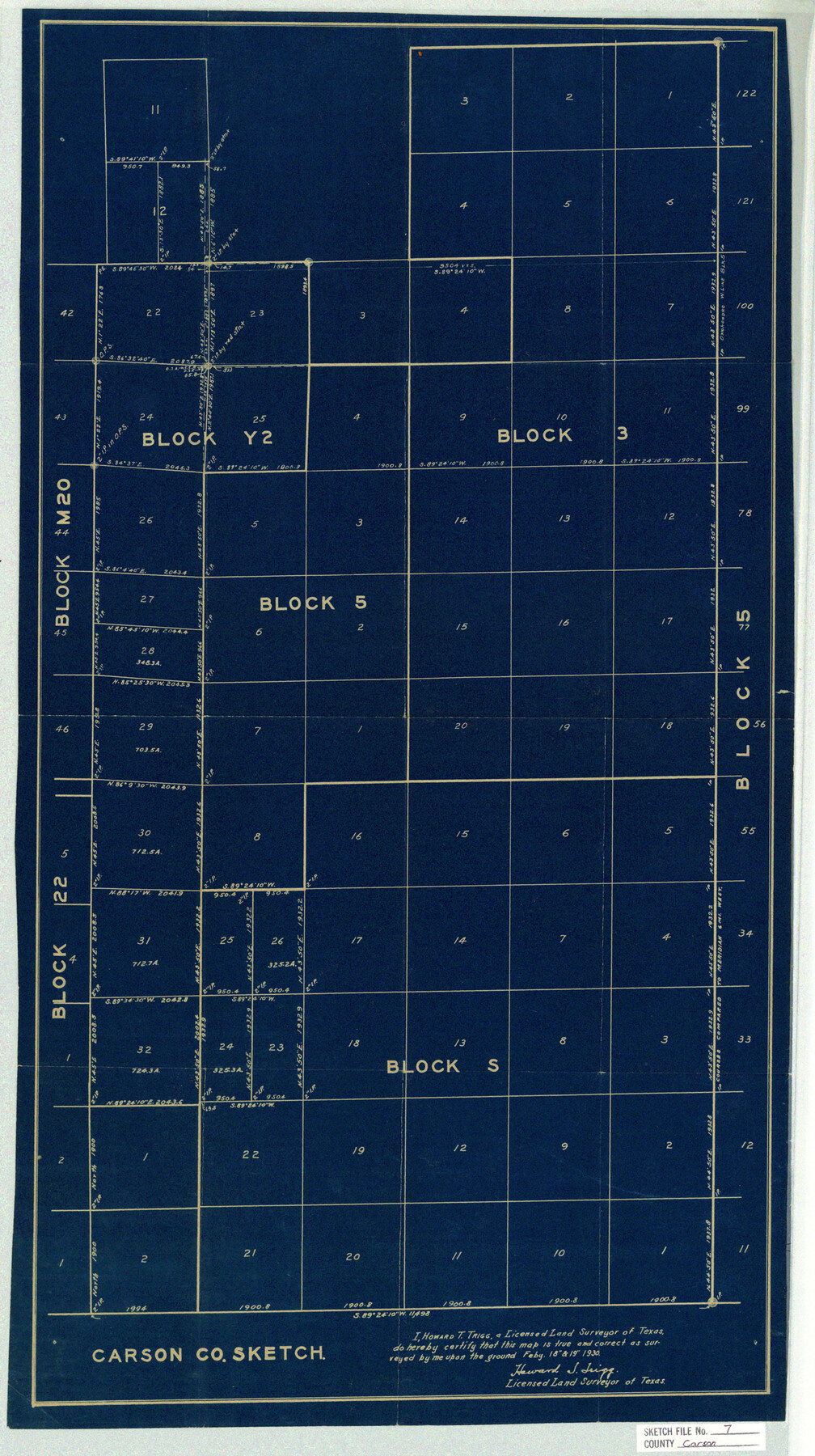 11056, Carson County Sketch File 7, General Map Collection