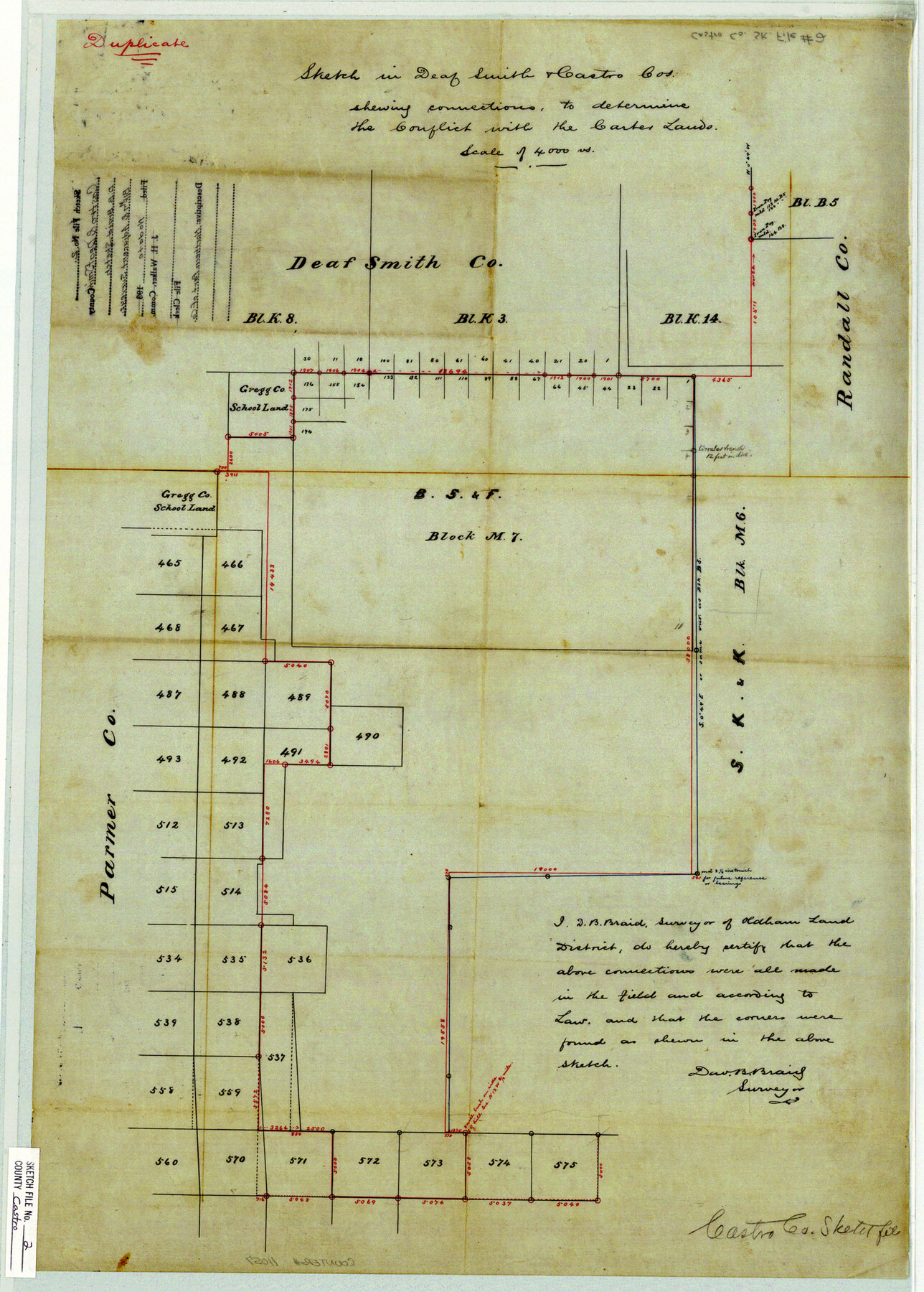 11057, Castro County Sketch File 2, General Map Collection