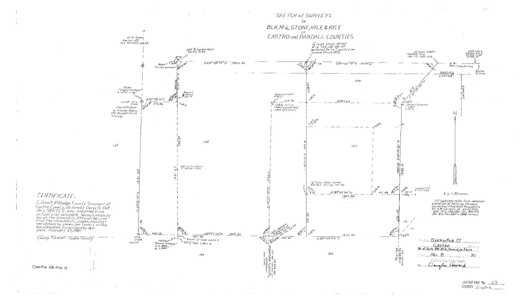 11063, Castro County Sketch File 17, General Map Collection