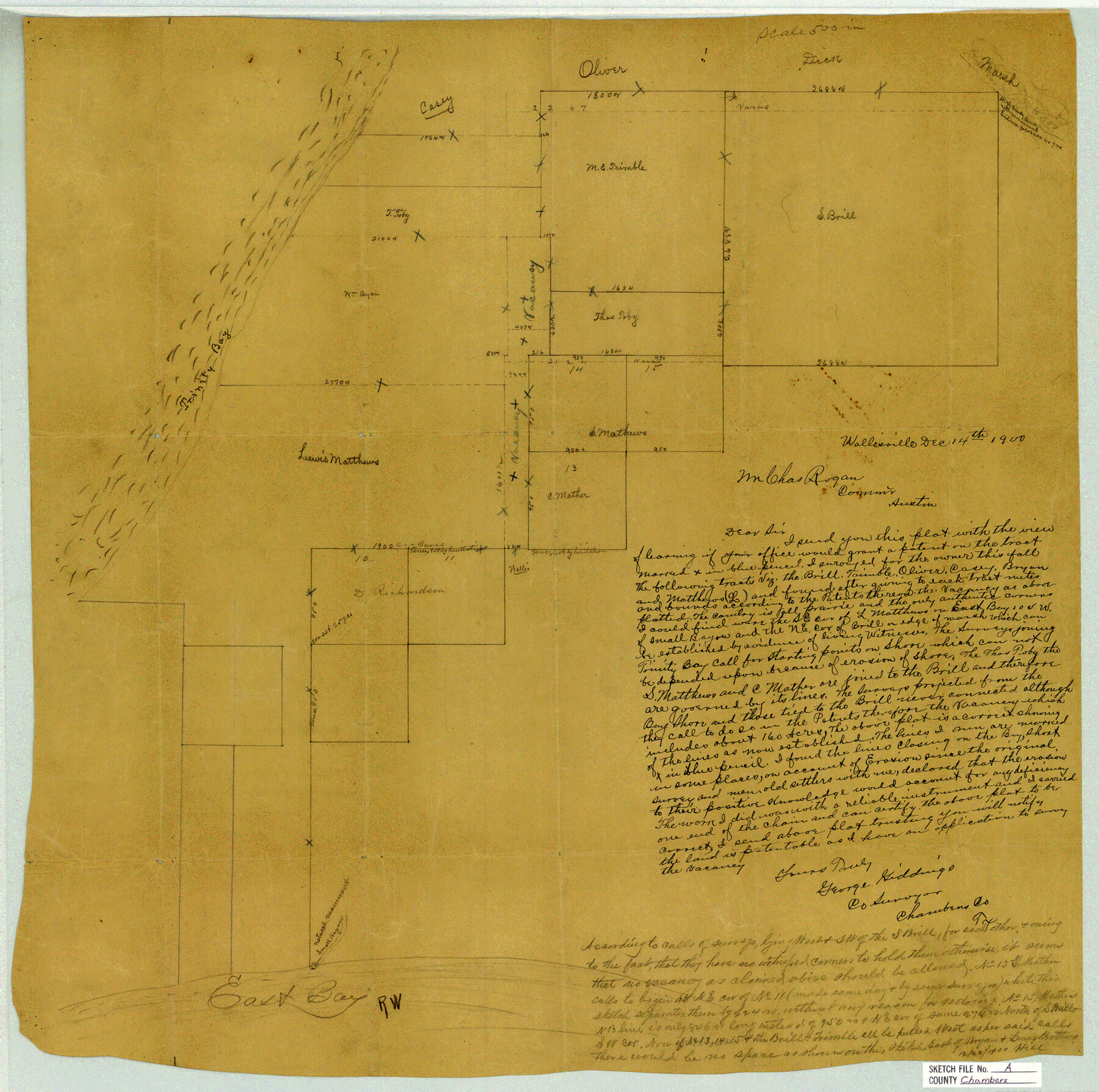 11071, Chambers County Sketch File A, General Map Collection