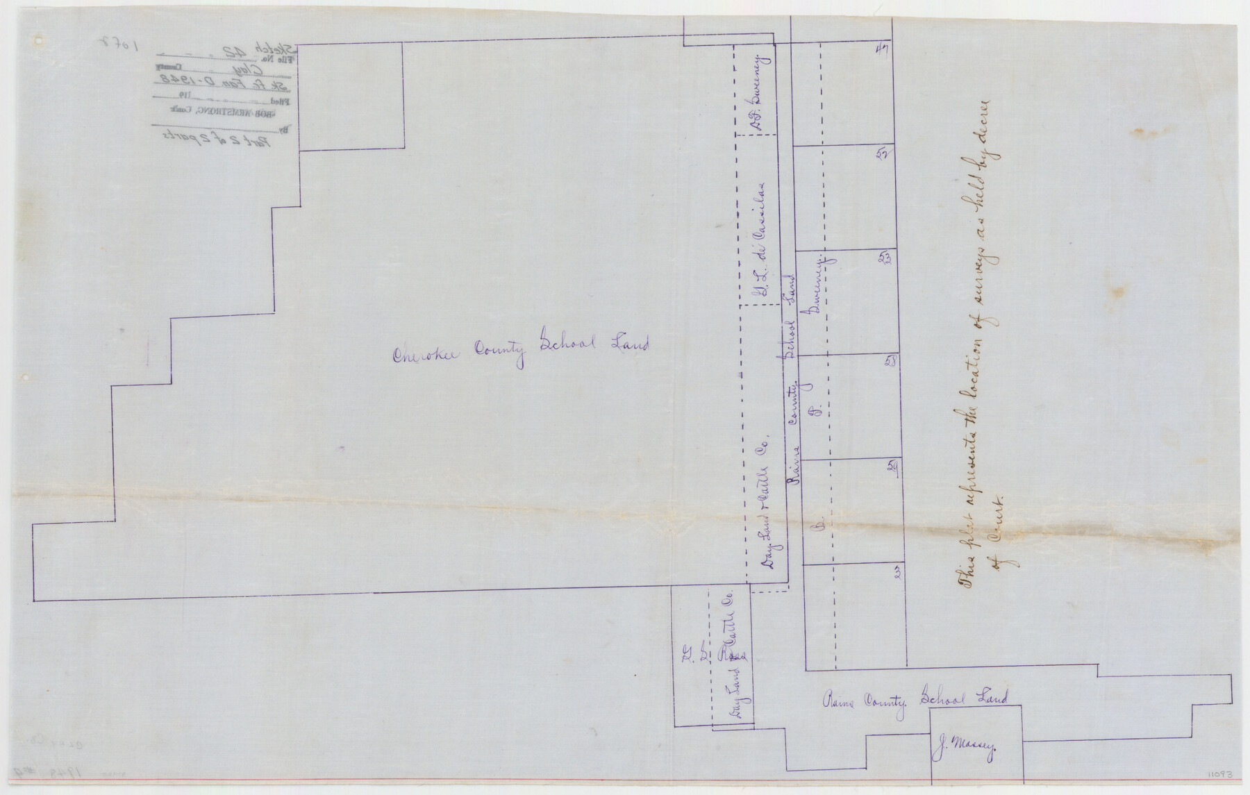 11093, Clay County Sketch File 42, General Map Collection