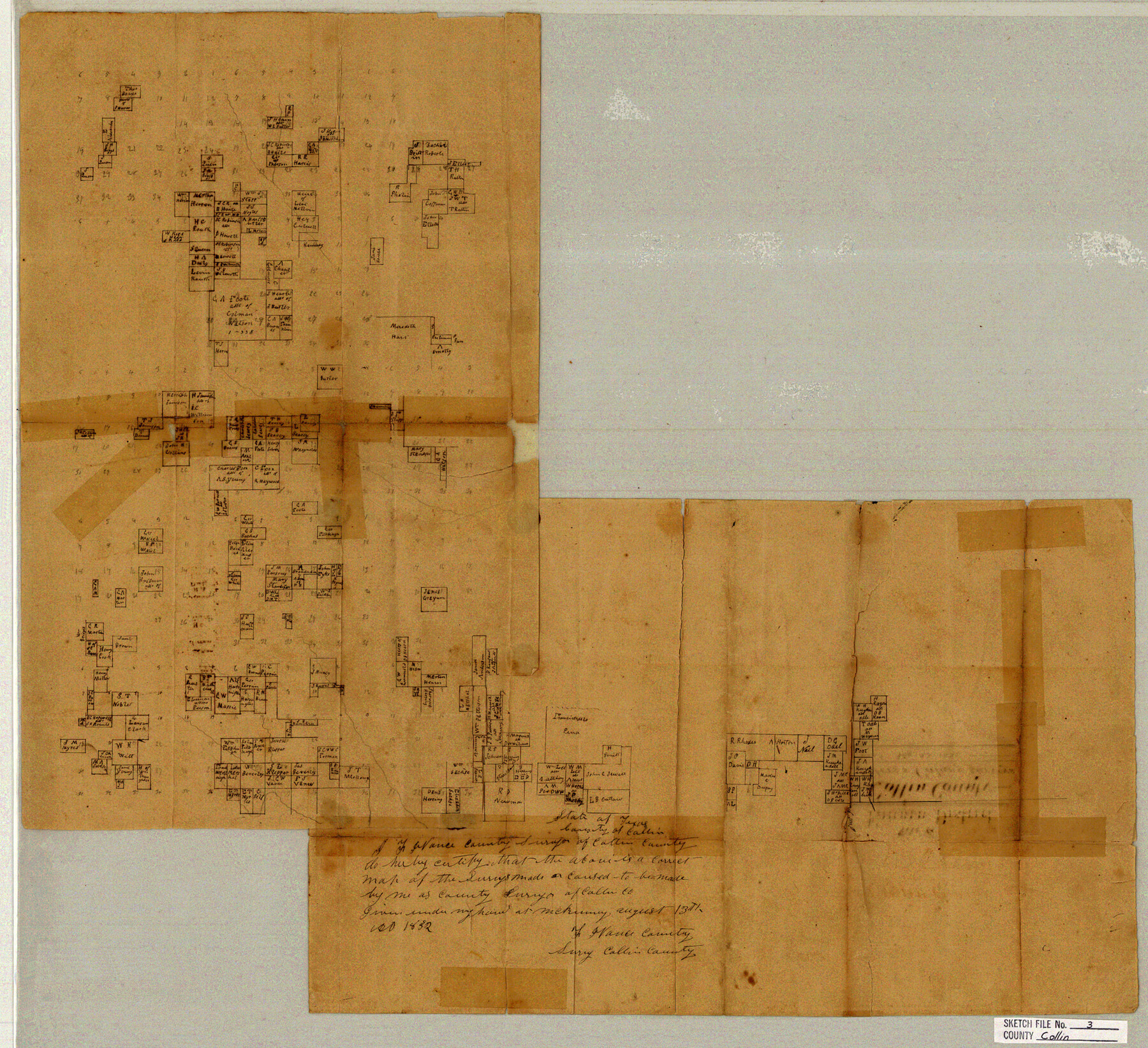 11126, Collin County Sketch File 3, General Map Collection