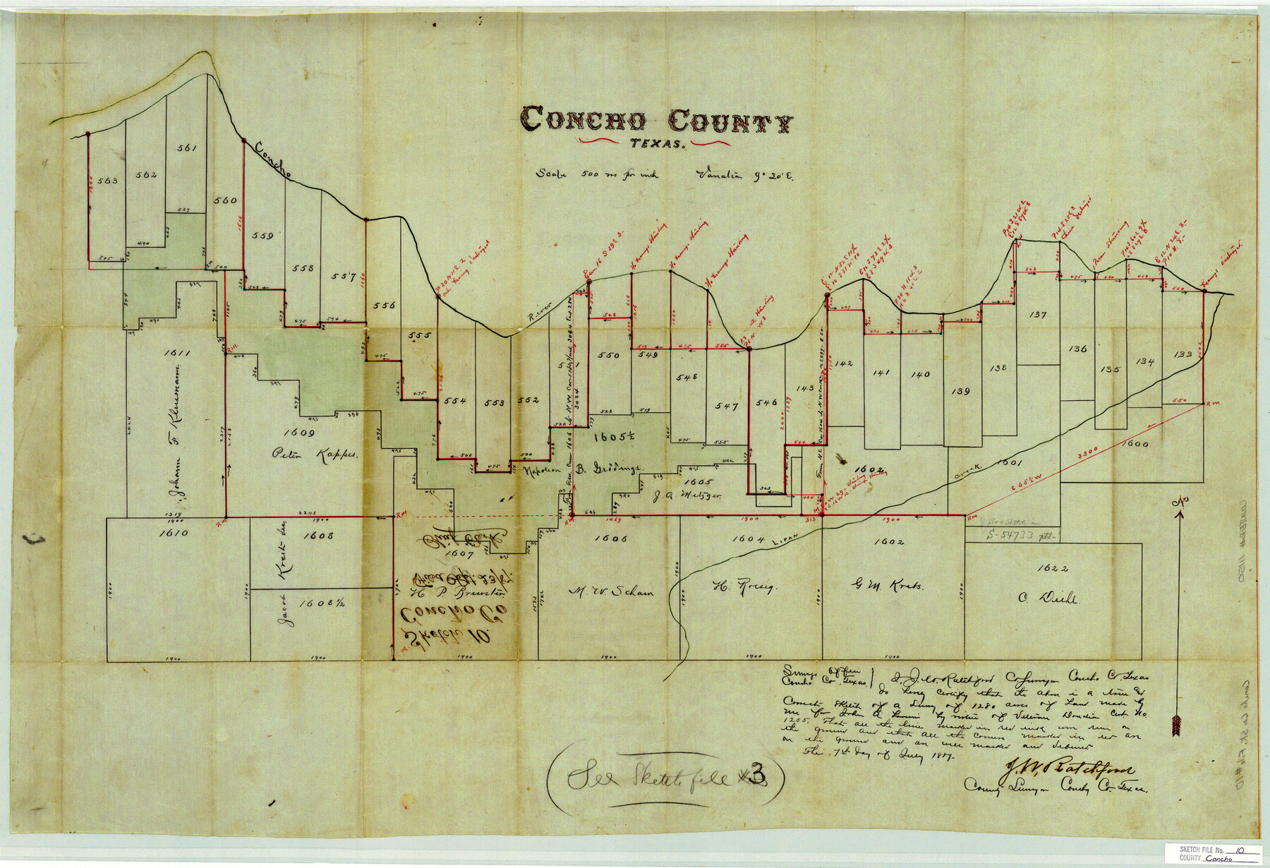 11150, Concho County Sketch File 10, General Map Collection