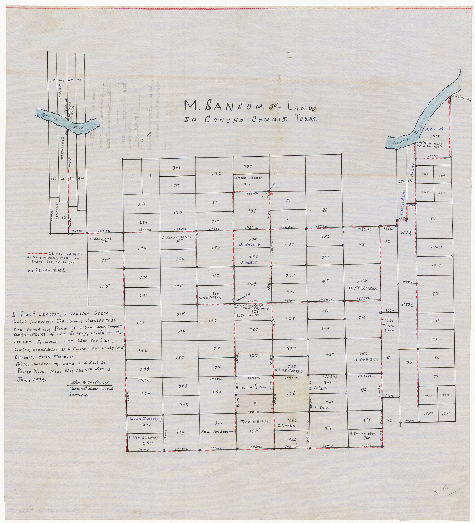 11159, Concho County Sketch File 33a, General Map Collection