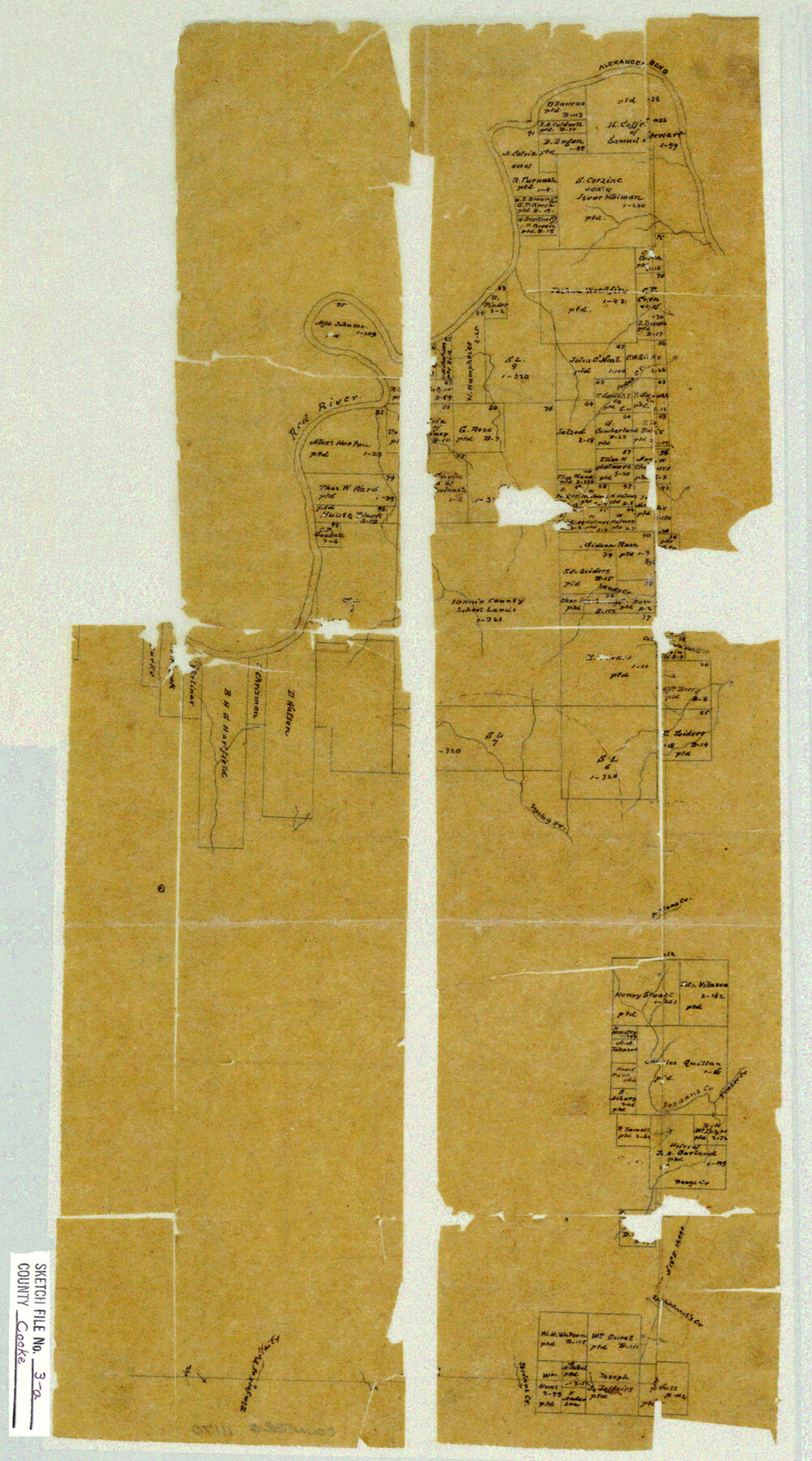 11170, Cooke County Sketch File 3a, General Map Collection