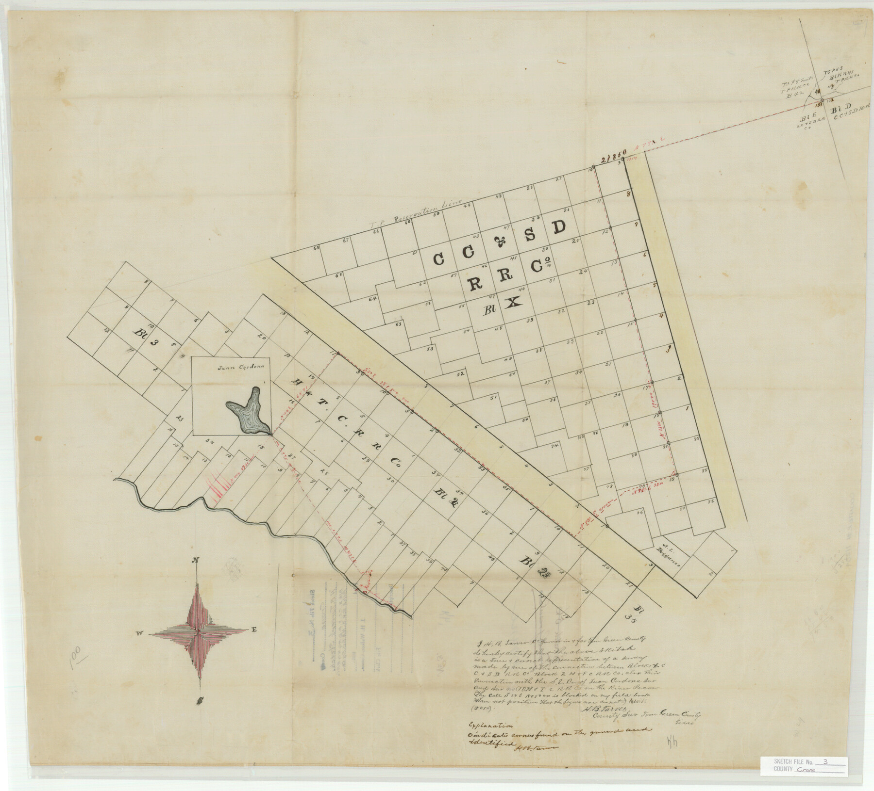 11204, Crane County Sketch File 3, General Map Collection