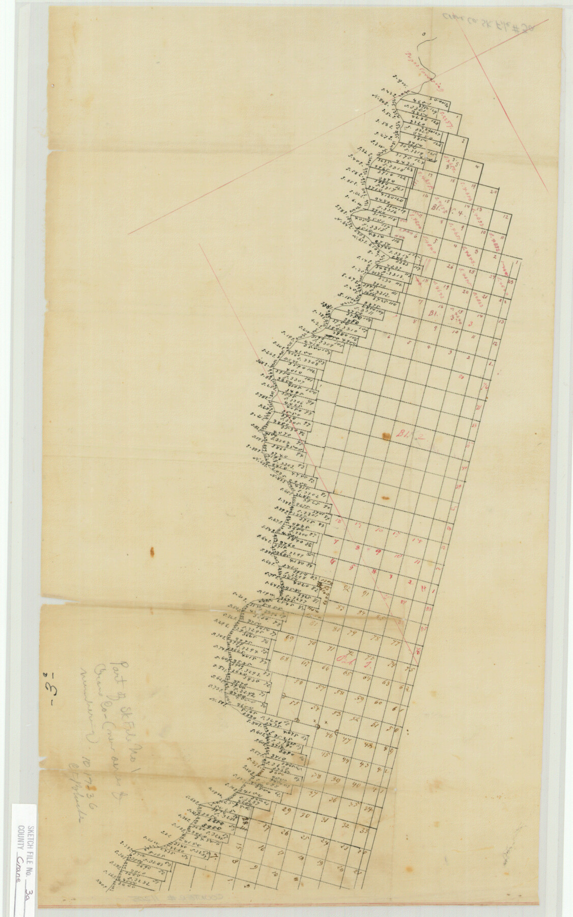 11205, Crane County Sketch File 3a, General Map Collection