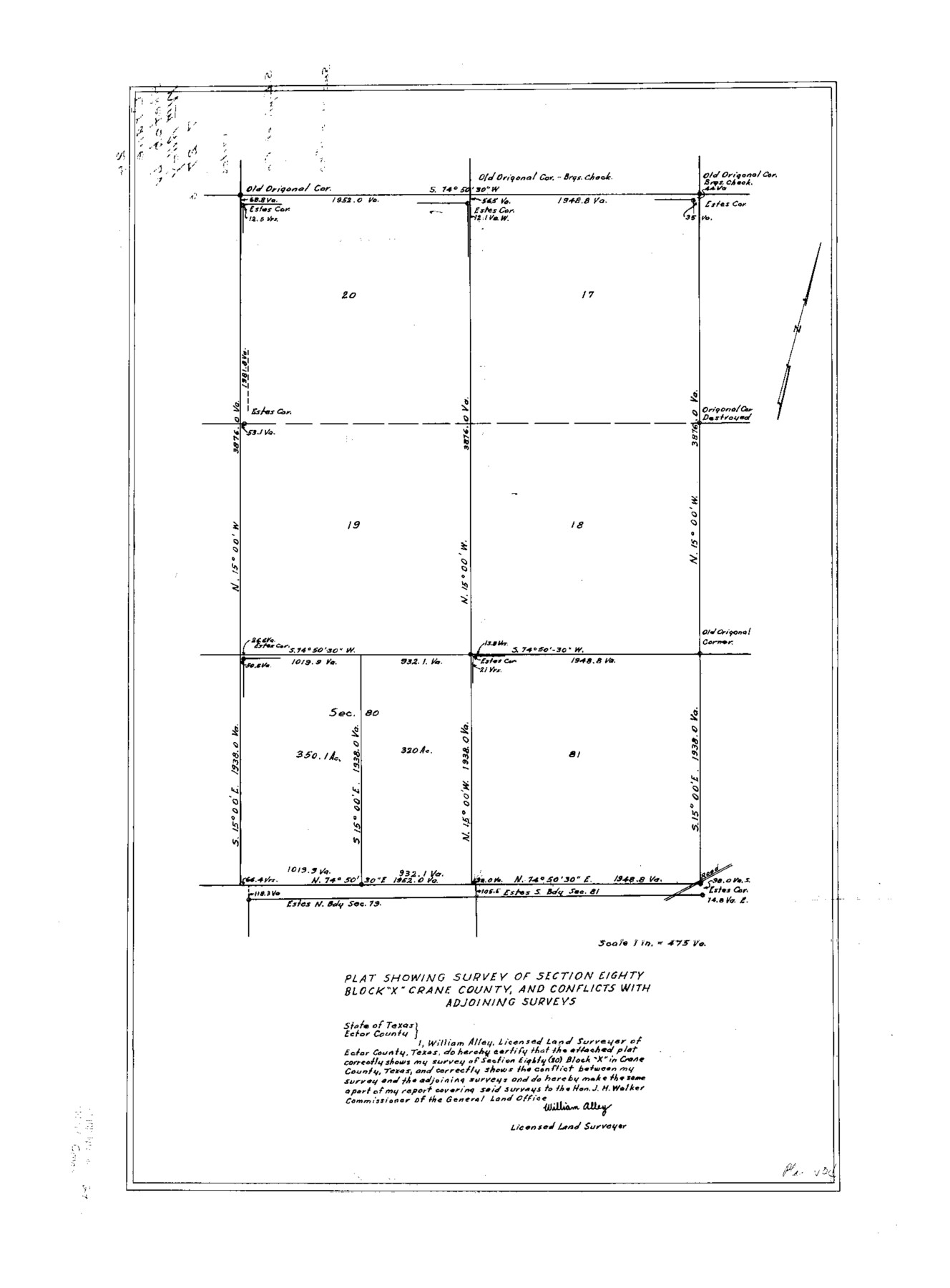 11212, Crane County Sketch File 24, General Map Collection