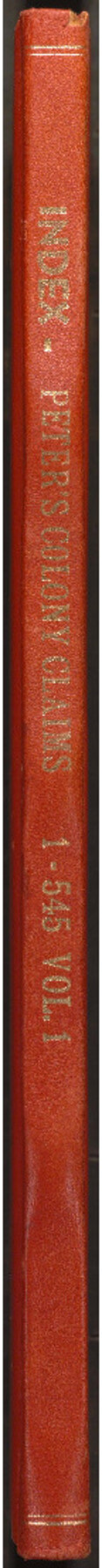 97455, Index - Peter's Colony Claims 1-545 (Vol. 1)