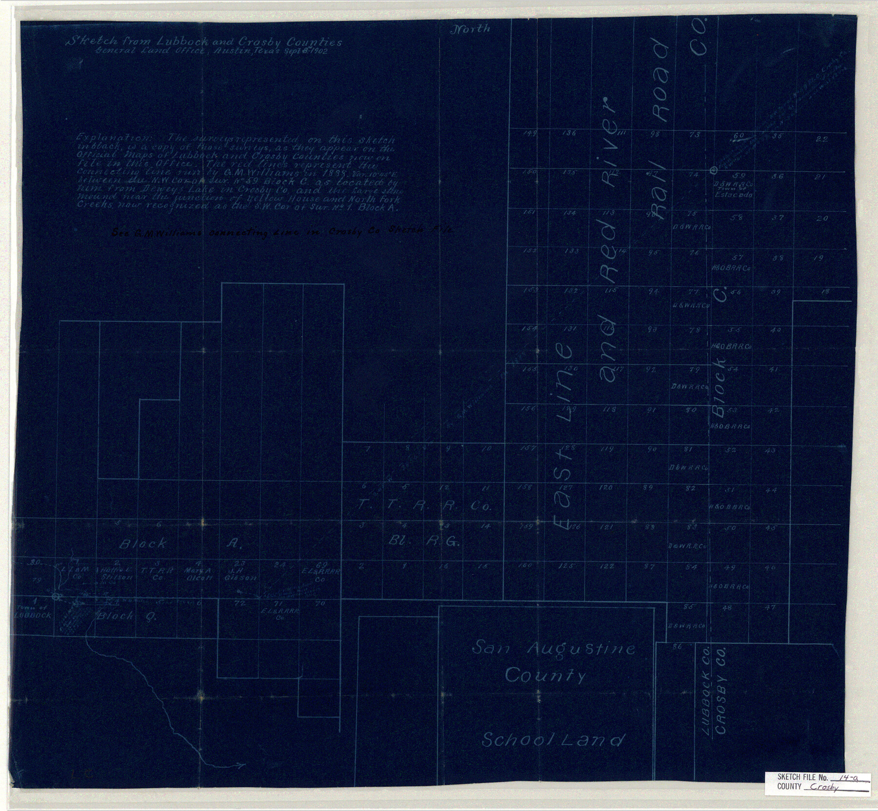 11249, Crosby County Sketch File 14a, General Map Collection