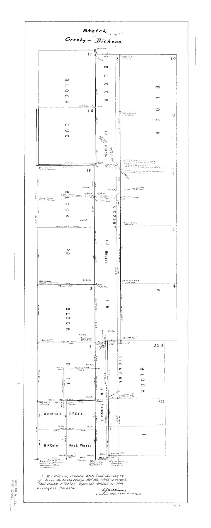 11257, Crosby County Sketch File 31, General Map Collection