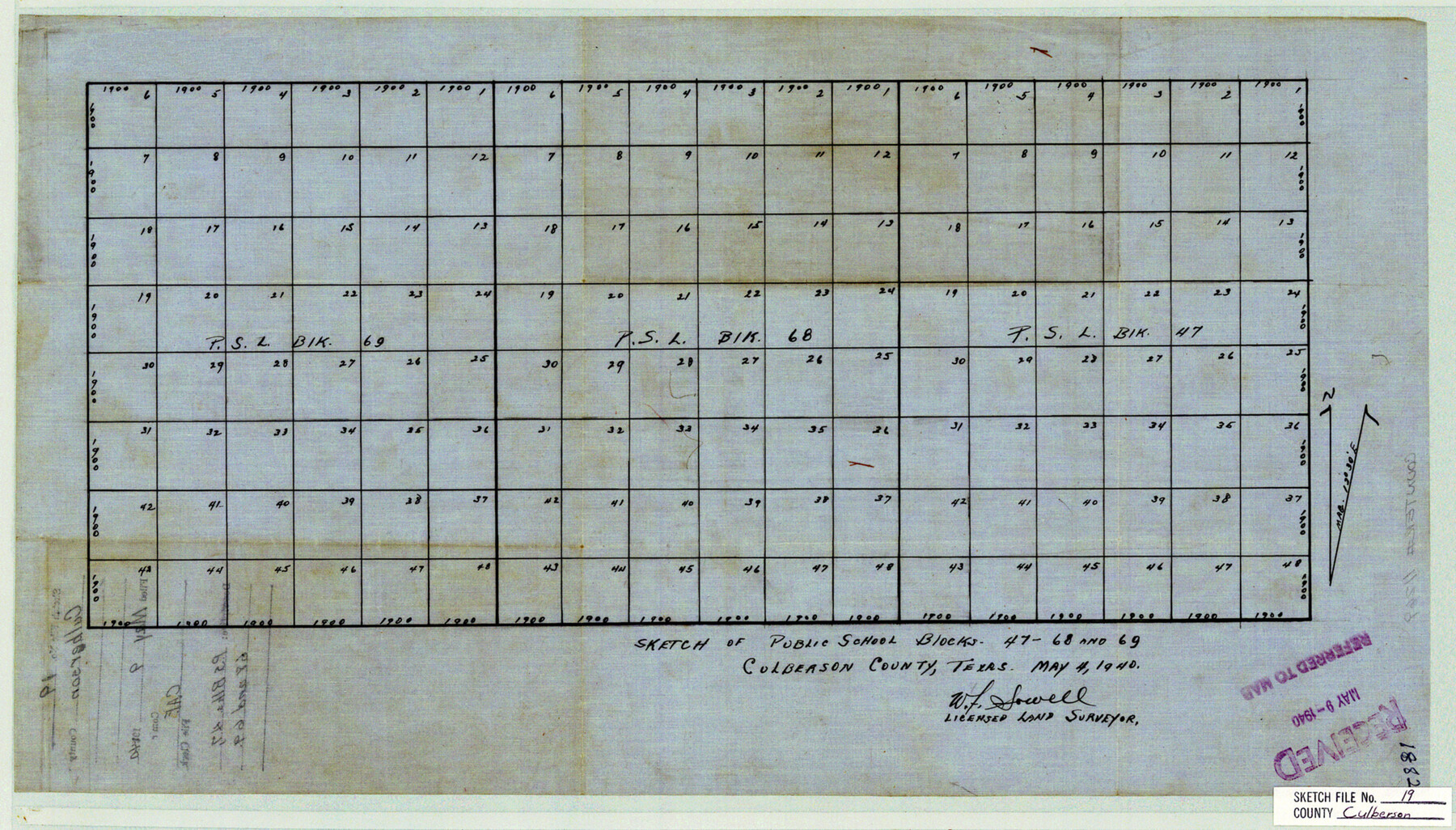 11269, Culberson County Sketch File 19, General Map Collection