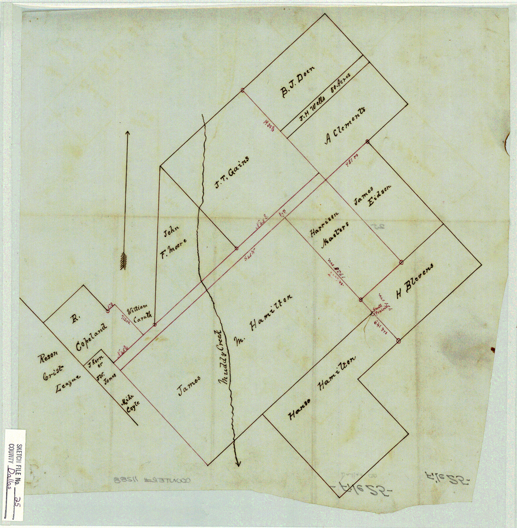 11288, Dallas County Sketch File 25, General Map Collection