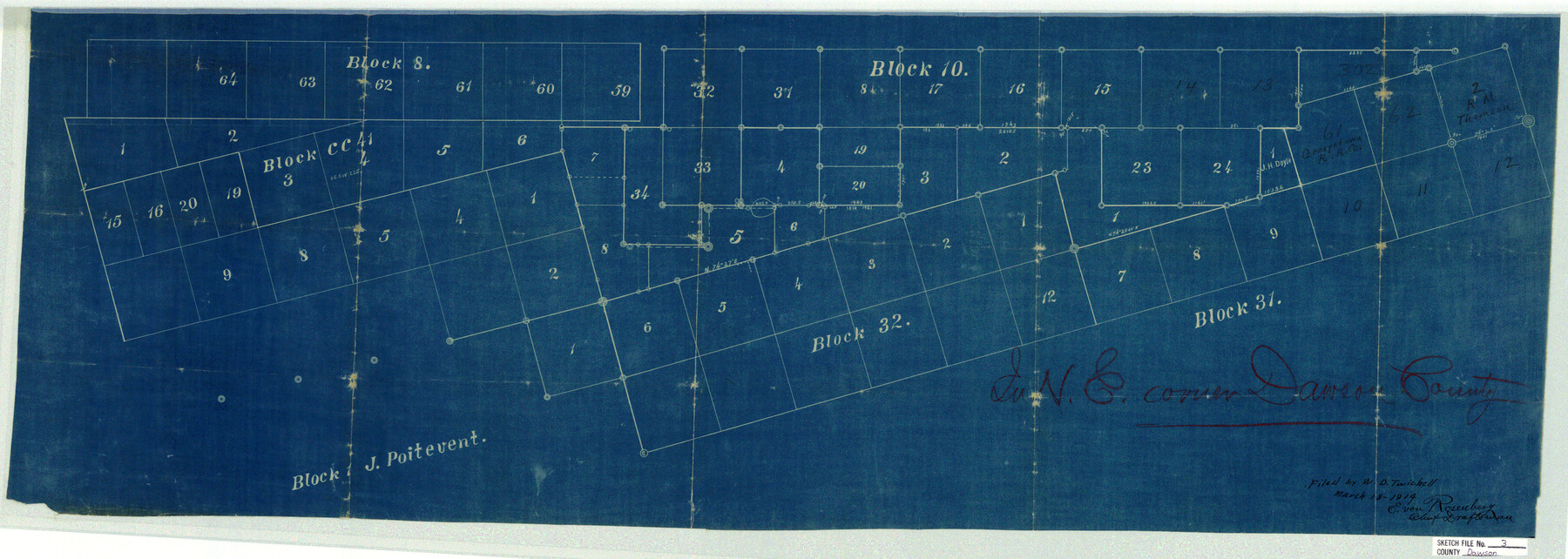 11290, Dawson County Sketch File 3, General Map Collection