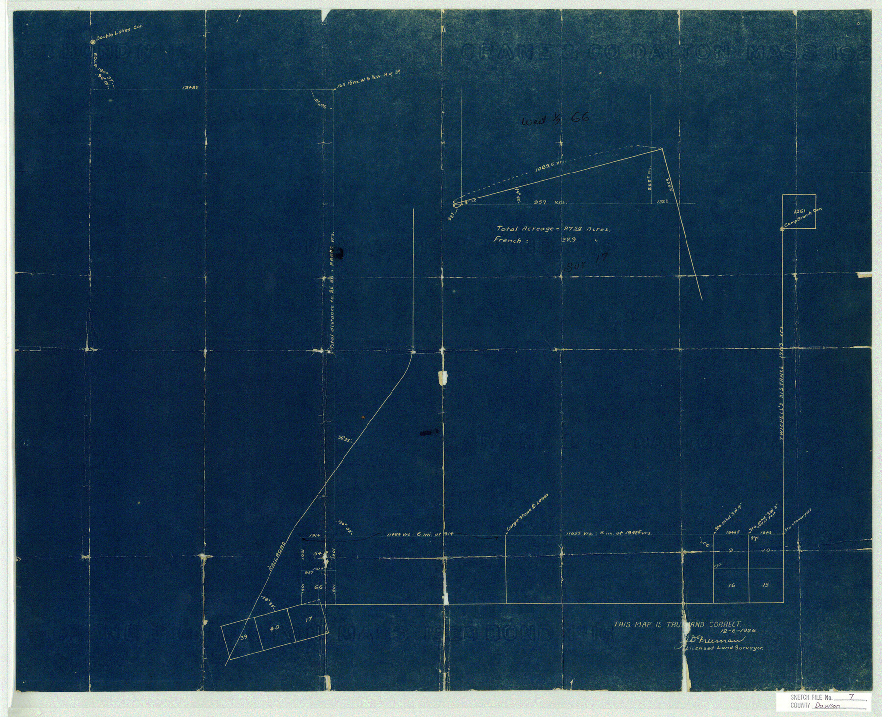 11292, Dawson County Sketch File 7, General Map Collection