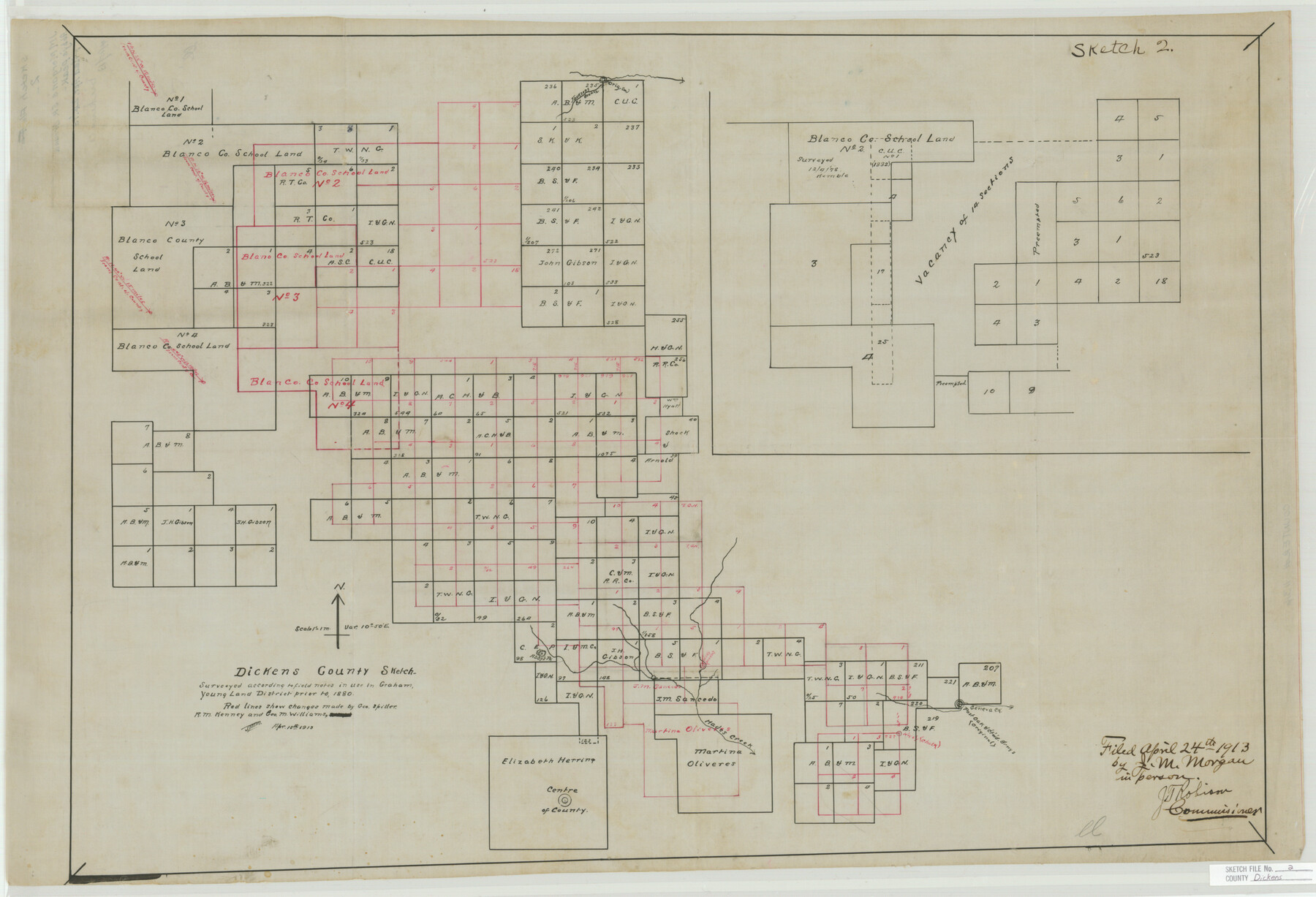 11316, Dickens County Sketch File 2, General Map Collection