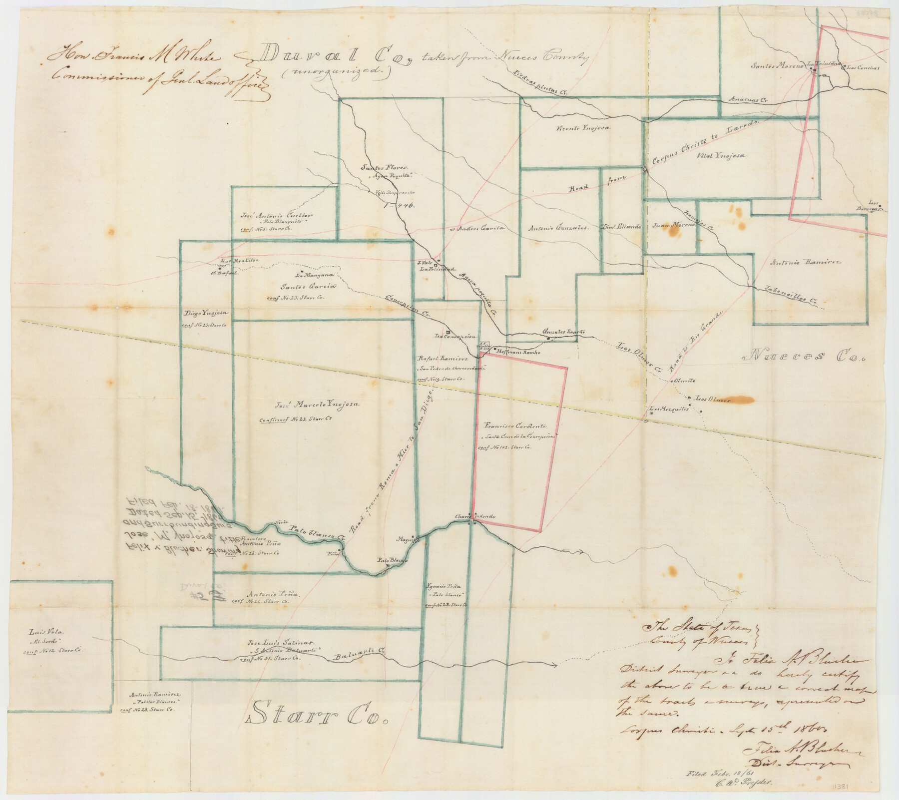 11381, Duval County Sketch File 5, General Map Collection