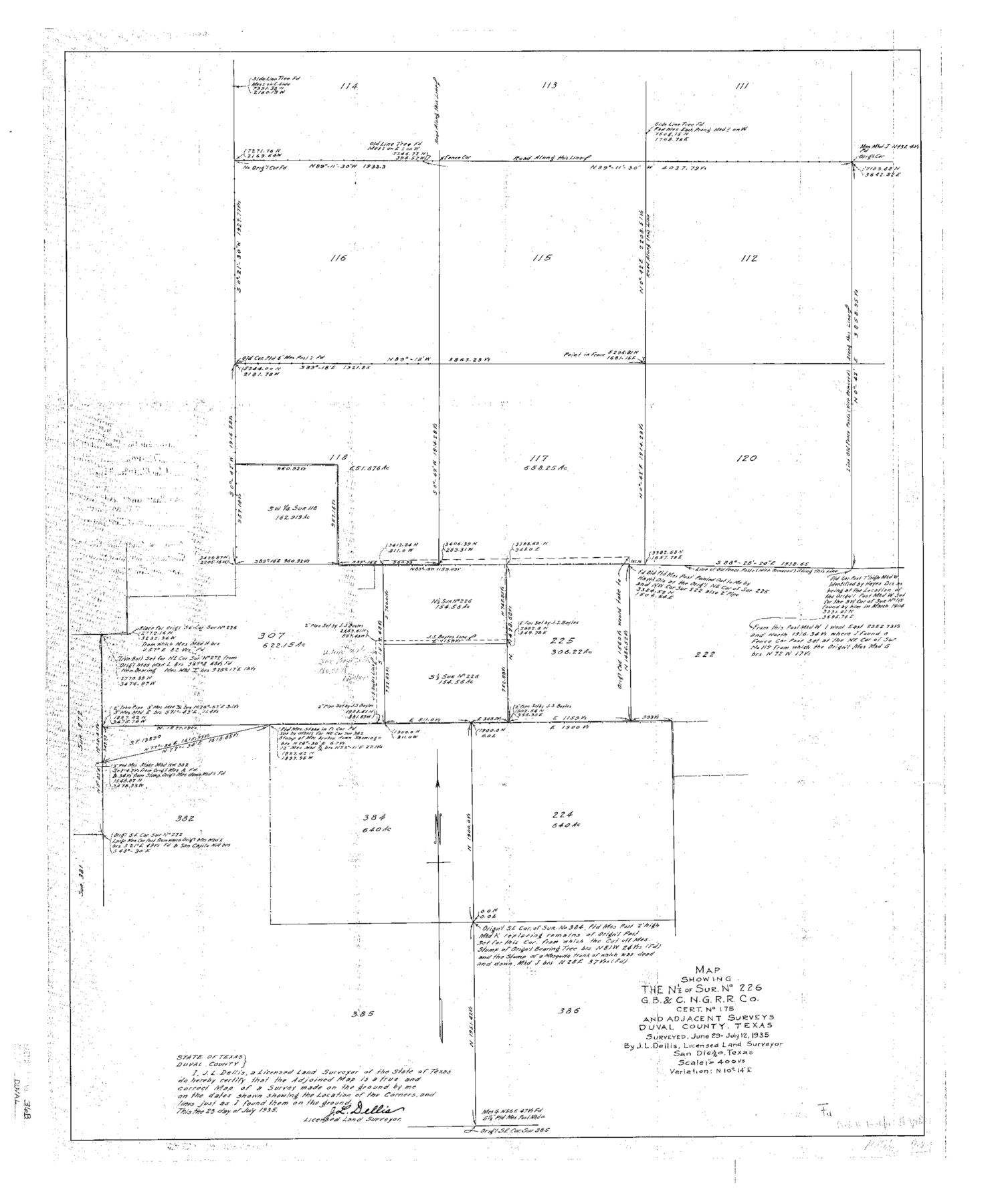 11393, Duval County Sketch File 36b, General Map Collection