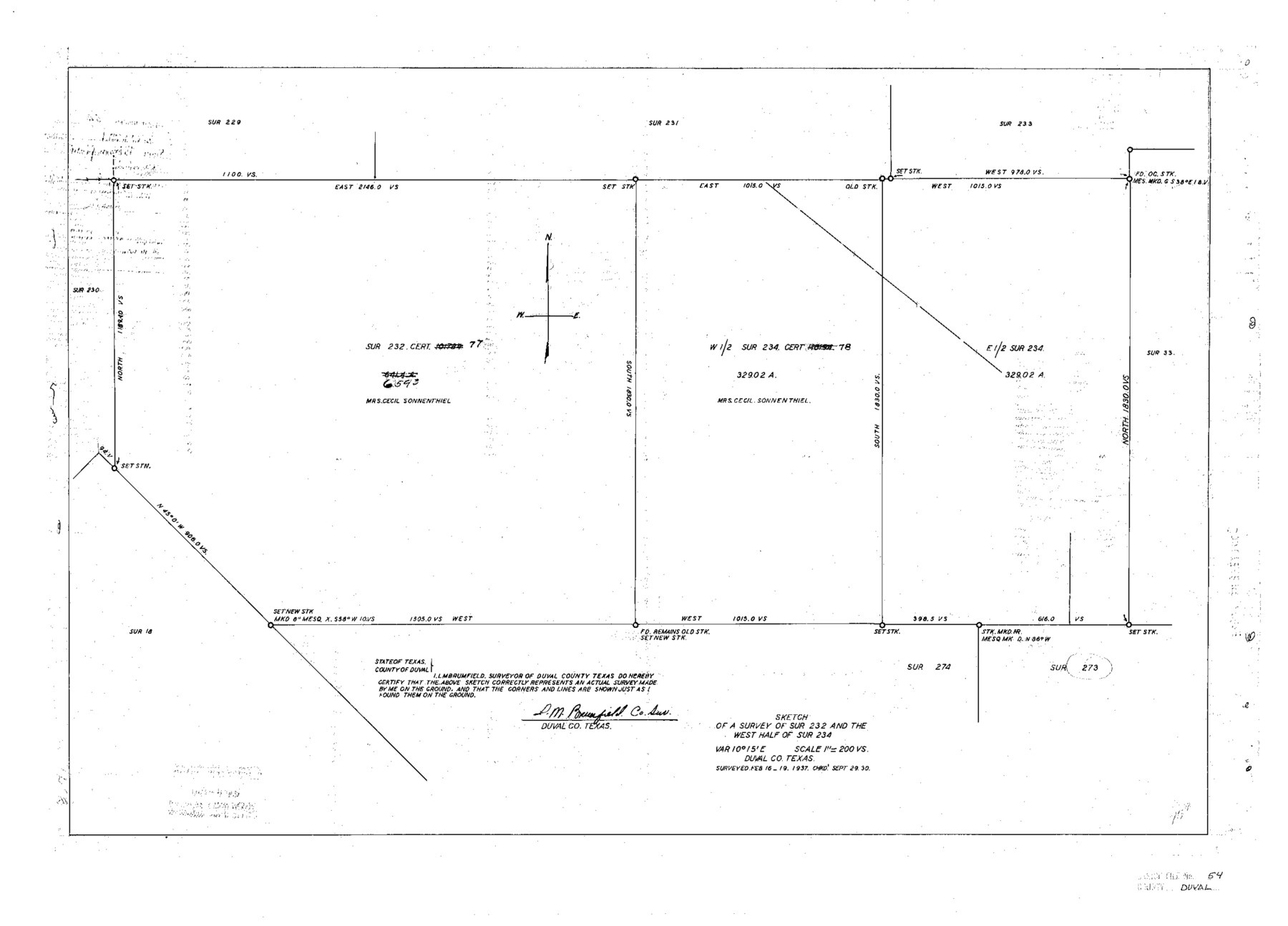 11403, Duval County Sketch File 54, General Map Collection