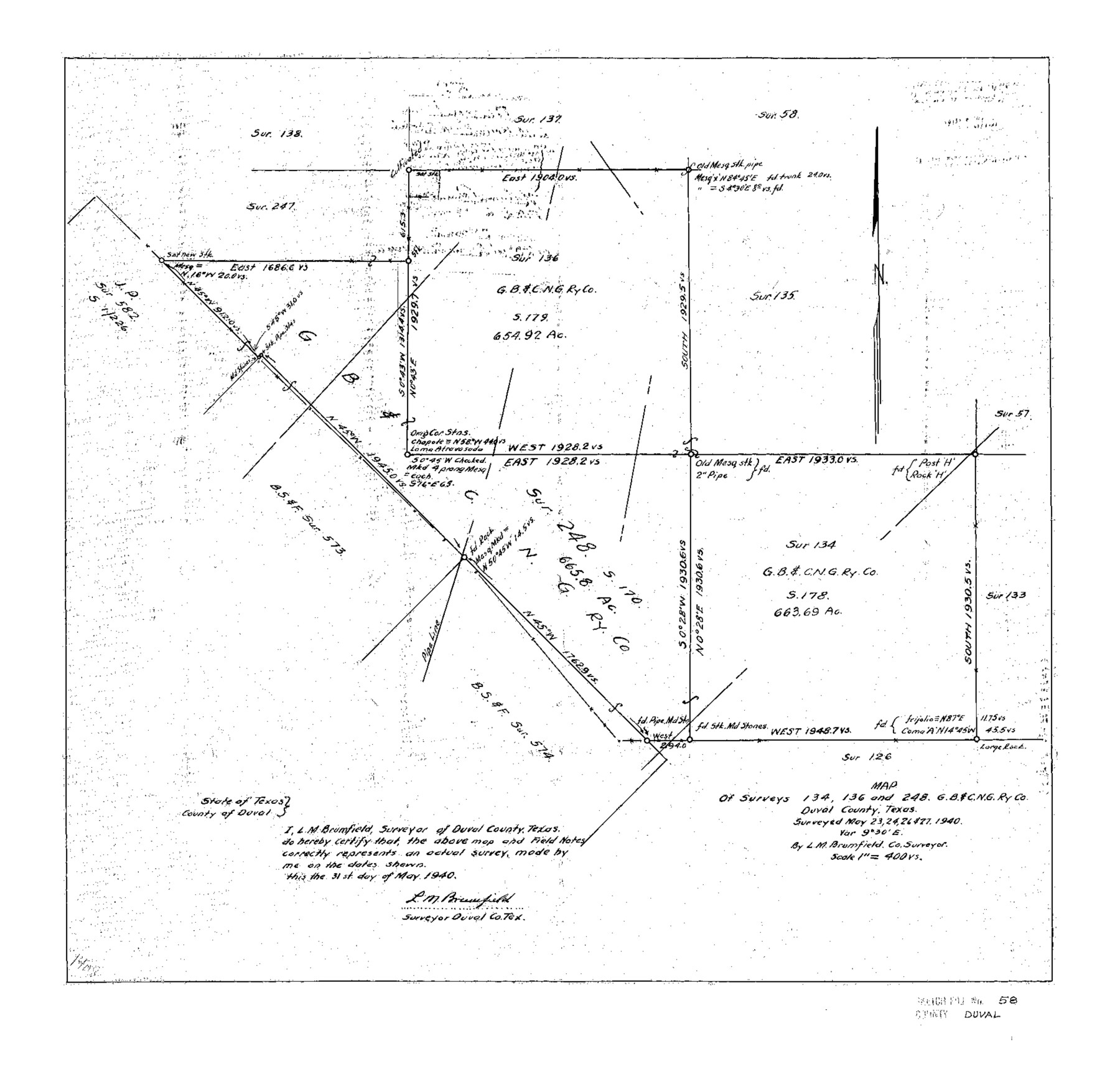 11406, Duval County Sketch File 58, General Map Collection