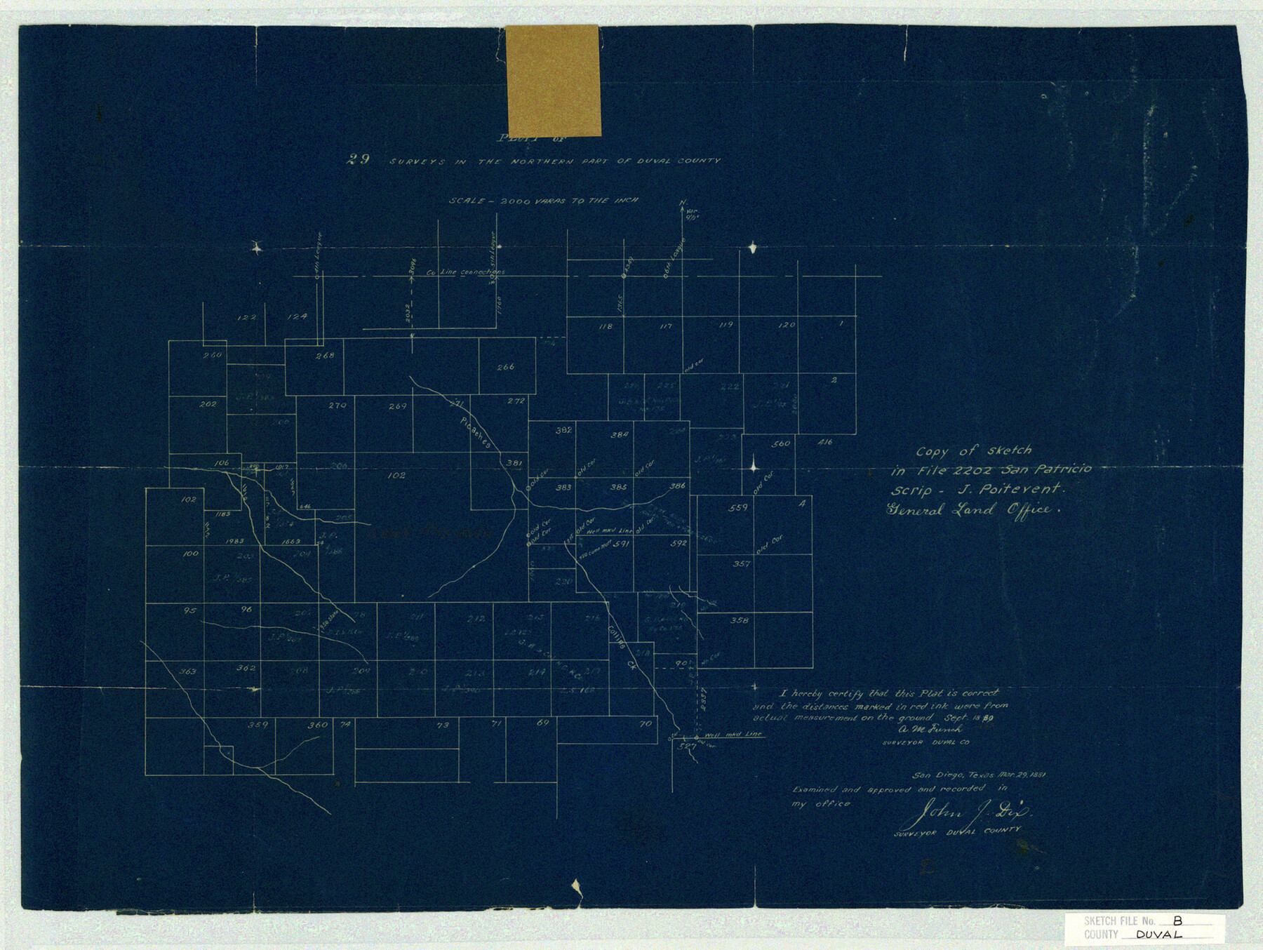 11412, Duval County Sketch File B, General Map Collection