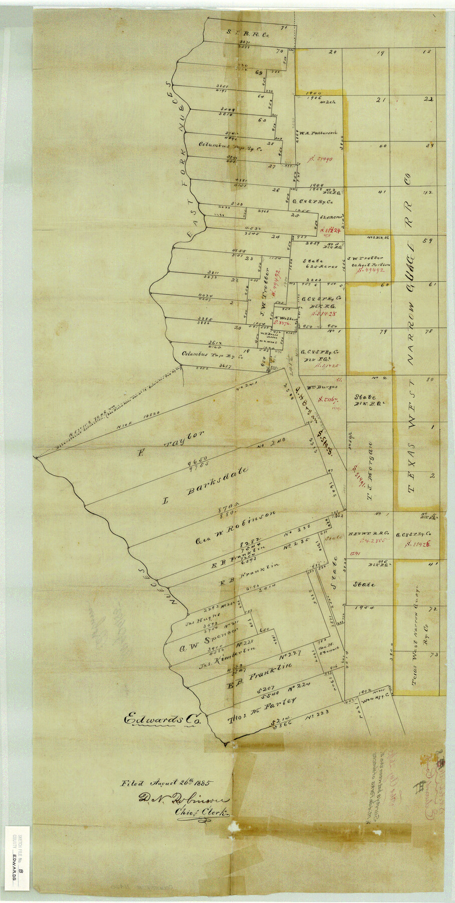 11420, Edwards County Sketch File 8, General Map Collection