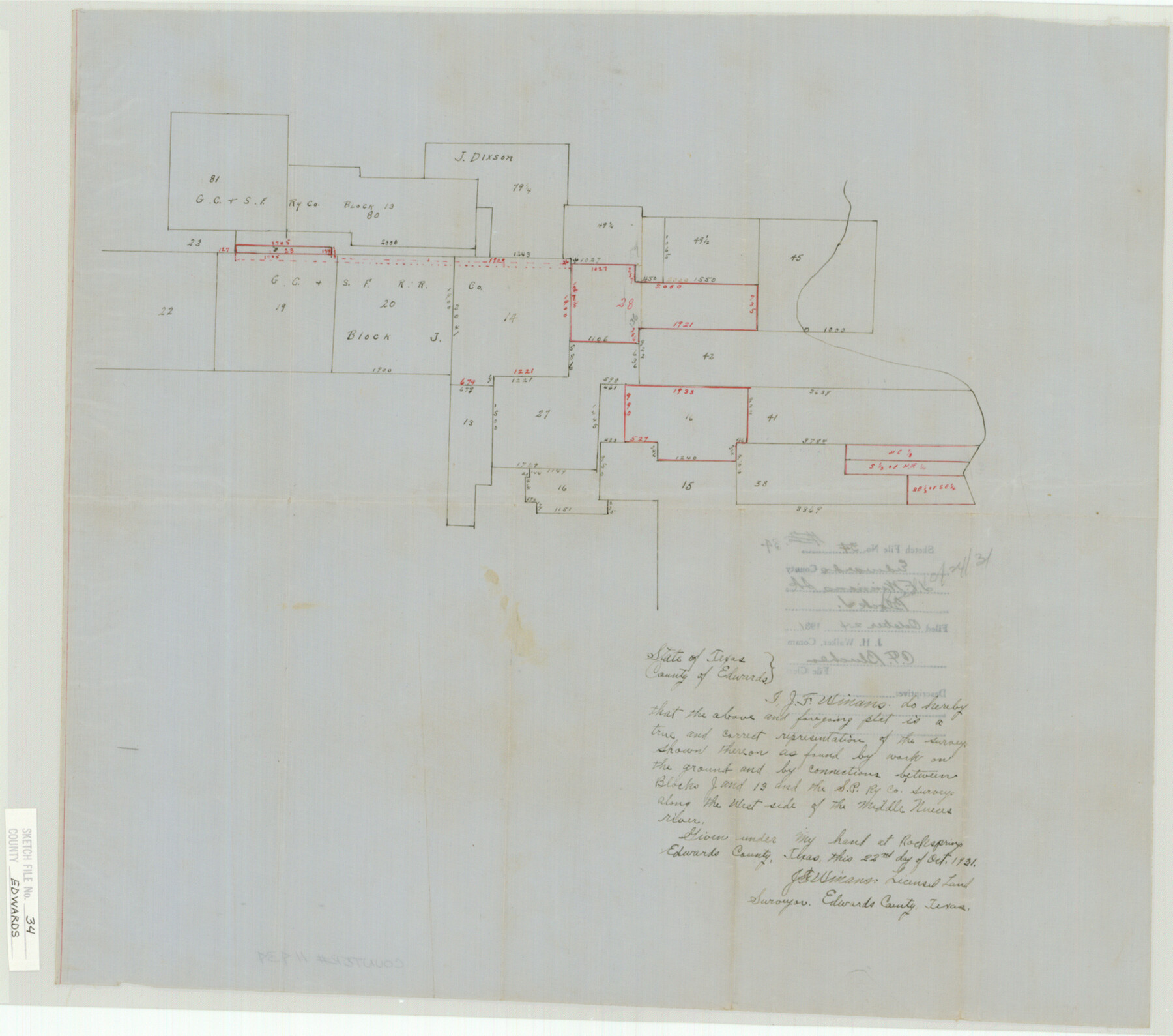 11434, Edwards County Sketch File 34, General Map Collection