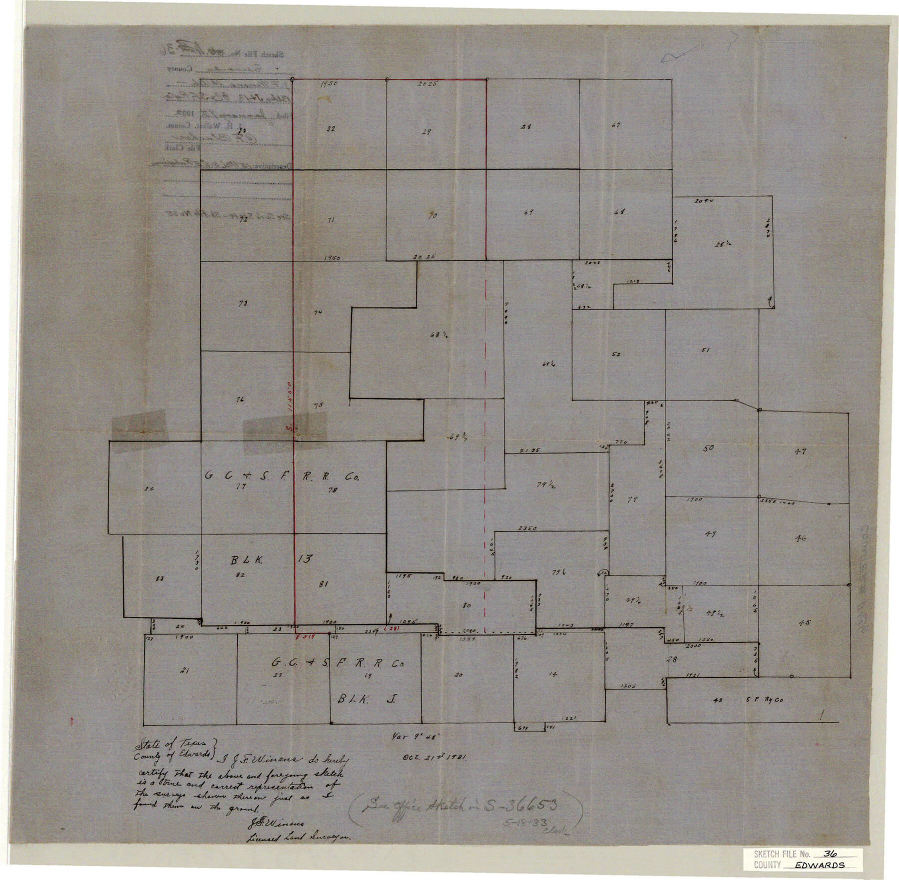 11436, Edwards County Sketch File 36, General Map Collection