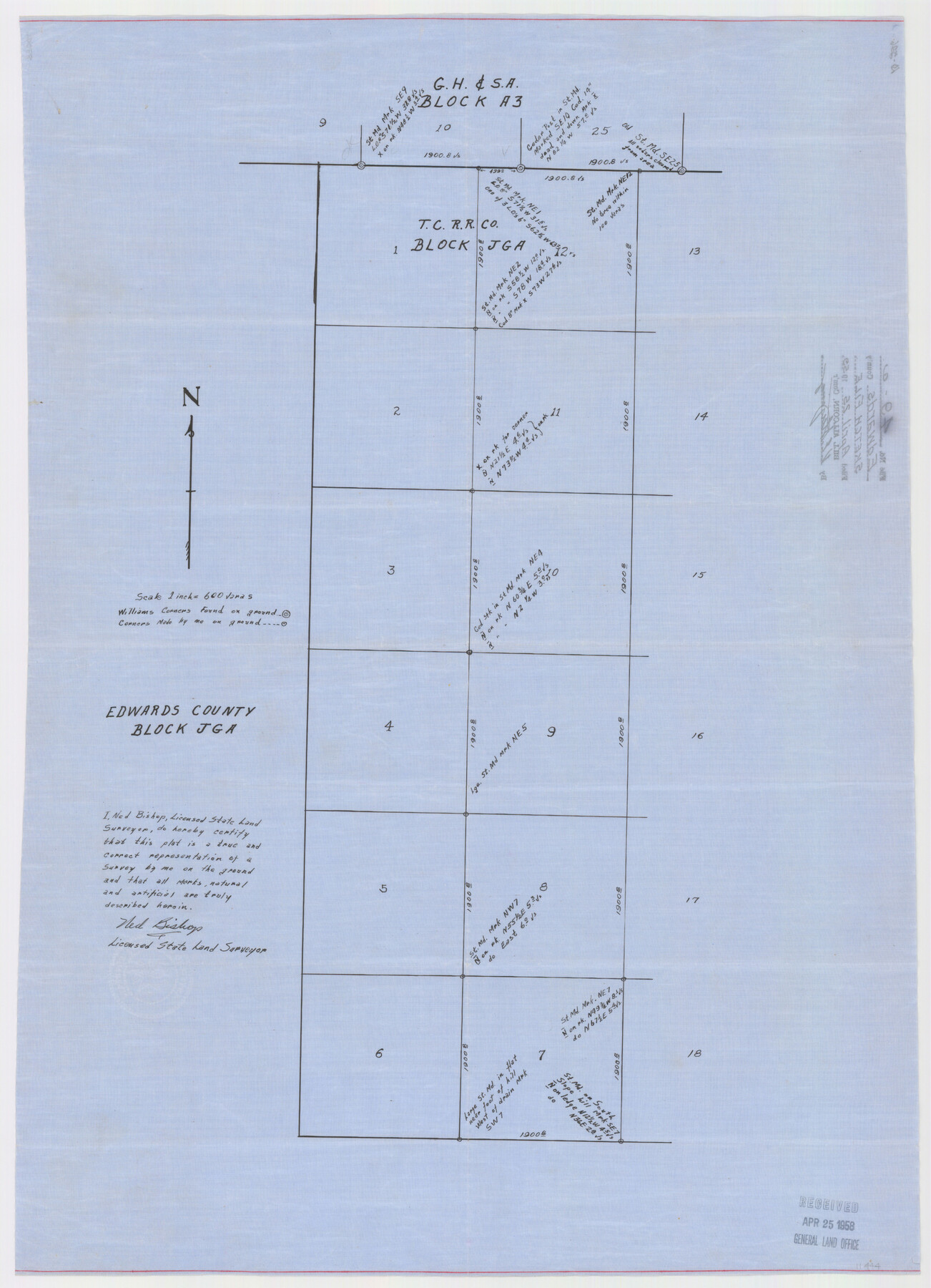 11444, Edwards County Sketch File 49, General Map Collection