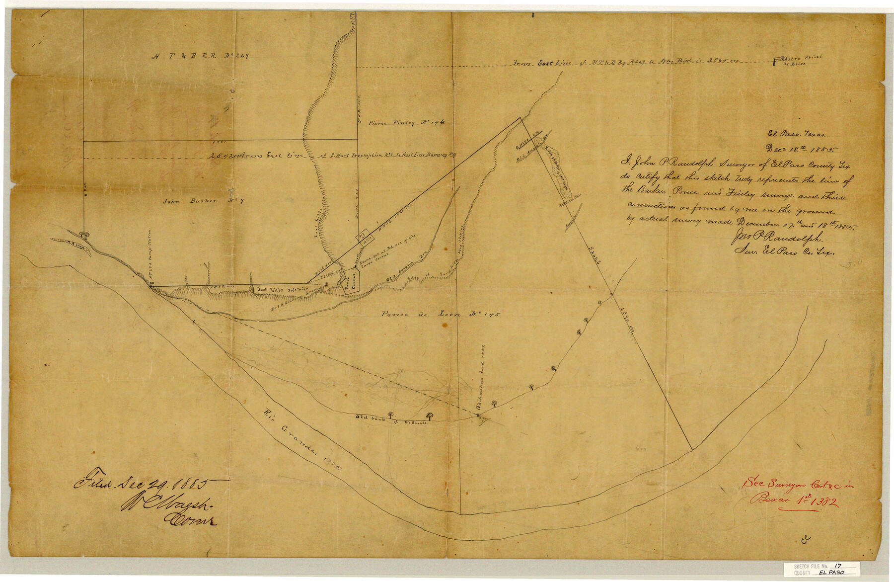 11453, El Paso County Sketch File 17, General Map Collection
