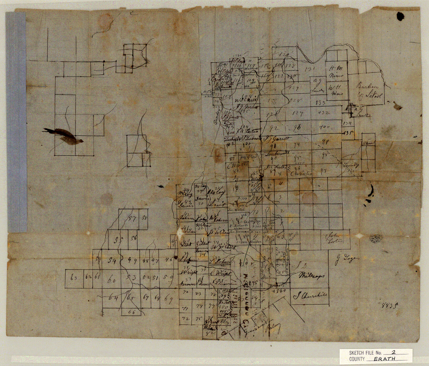 11463, Erath County Sketch File 2, General Map Collection