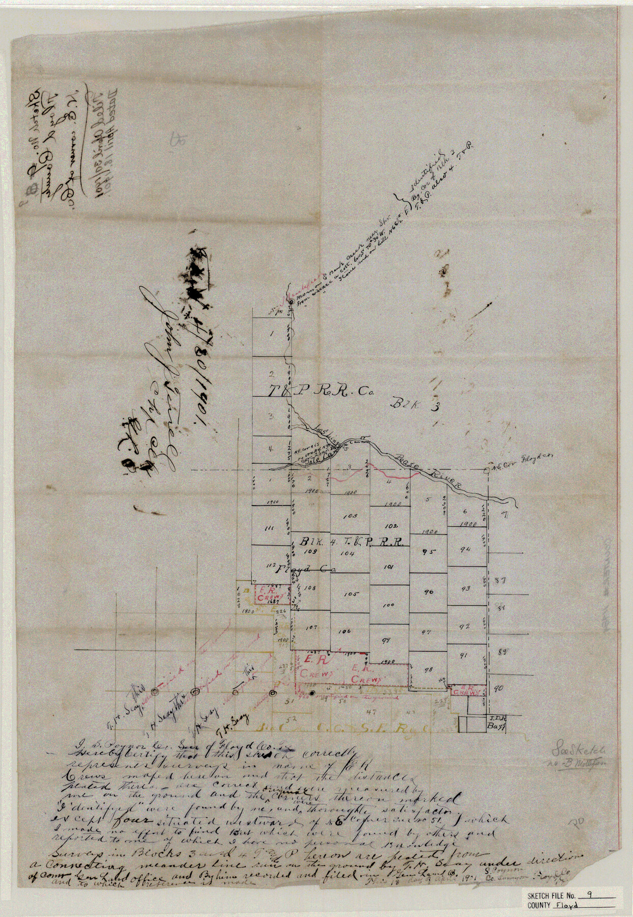 11484, Floyd County Sketch File 9, General Map Collection