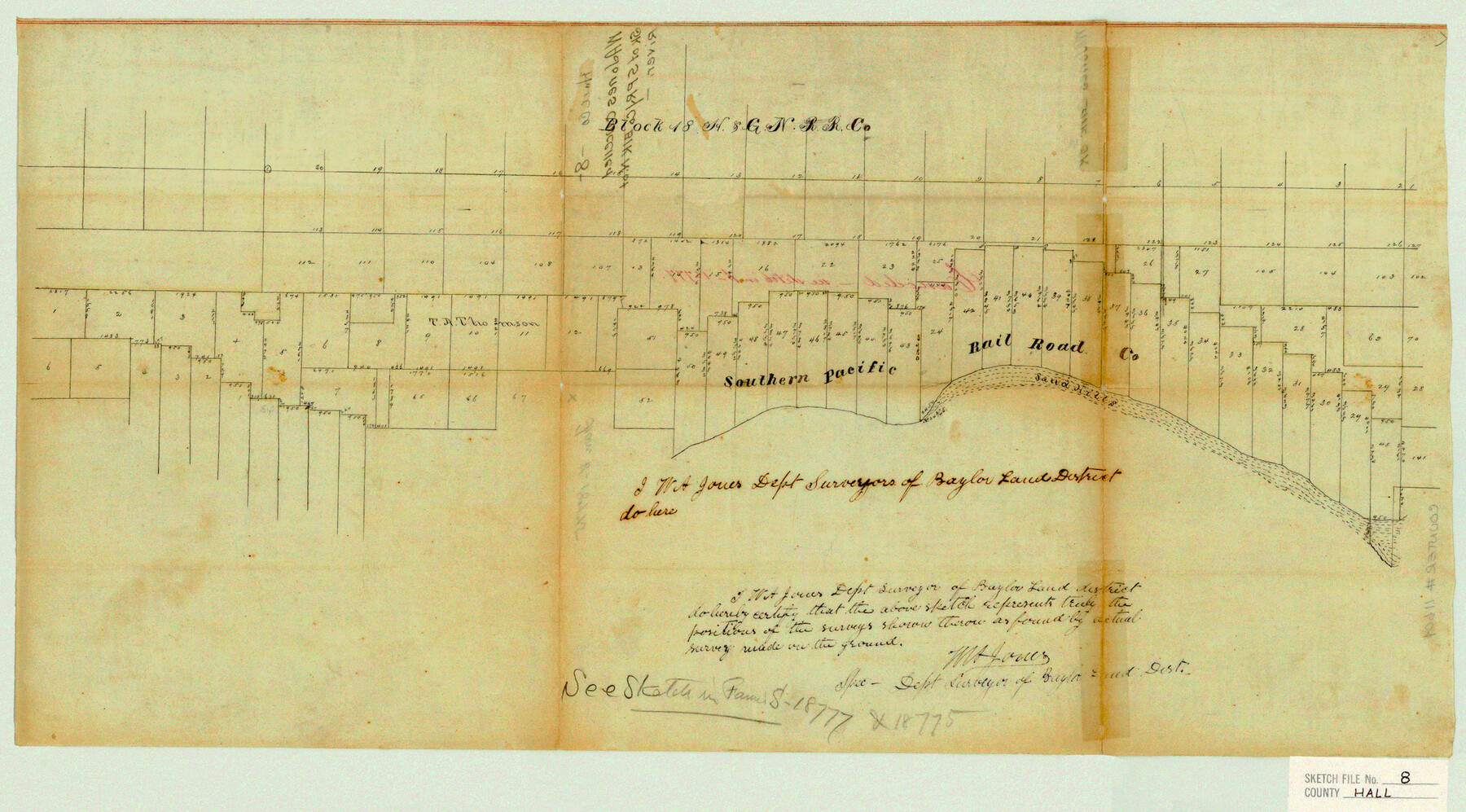 11604, Hall County Sketch File 8, General Map Collection