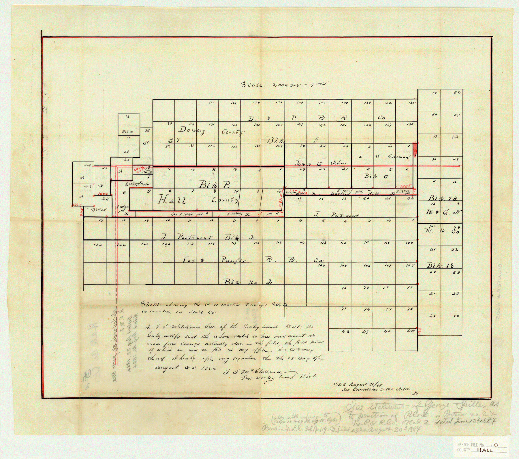 11605, Hall County Sketch File 10, General Map Collection