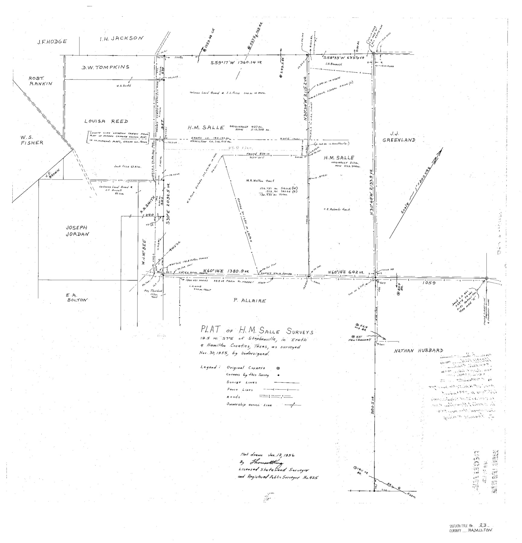 11618, Hamilton County Sketch File 23, General Map Collection