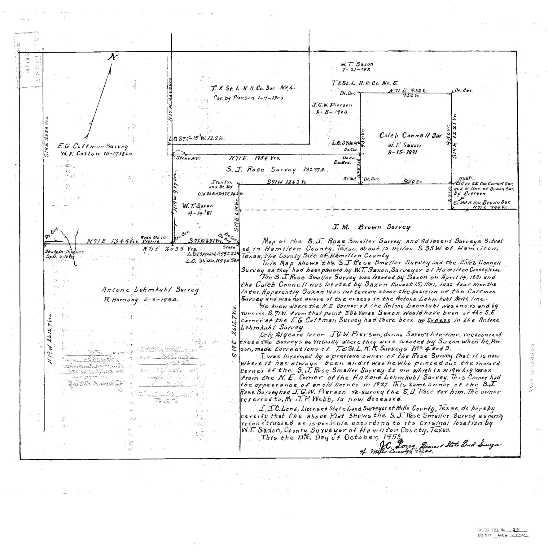 11619, Hamilton County Sketch File 24, General Map Collection