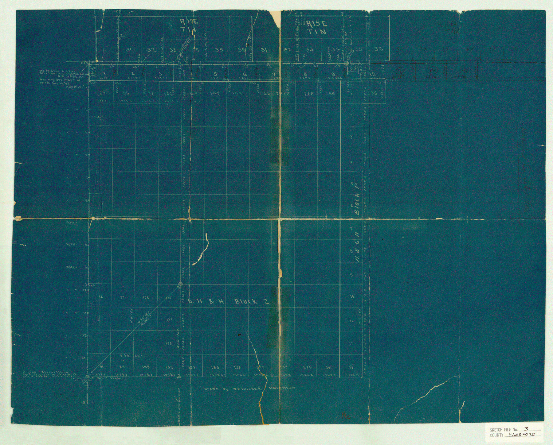 11620, Hansford County Sketch File 3, General Map Collection