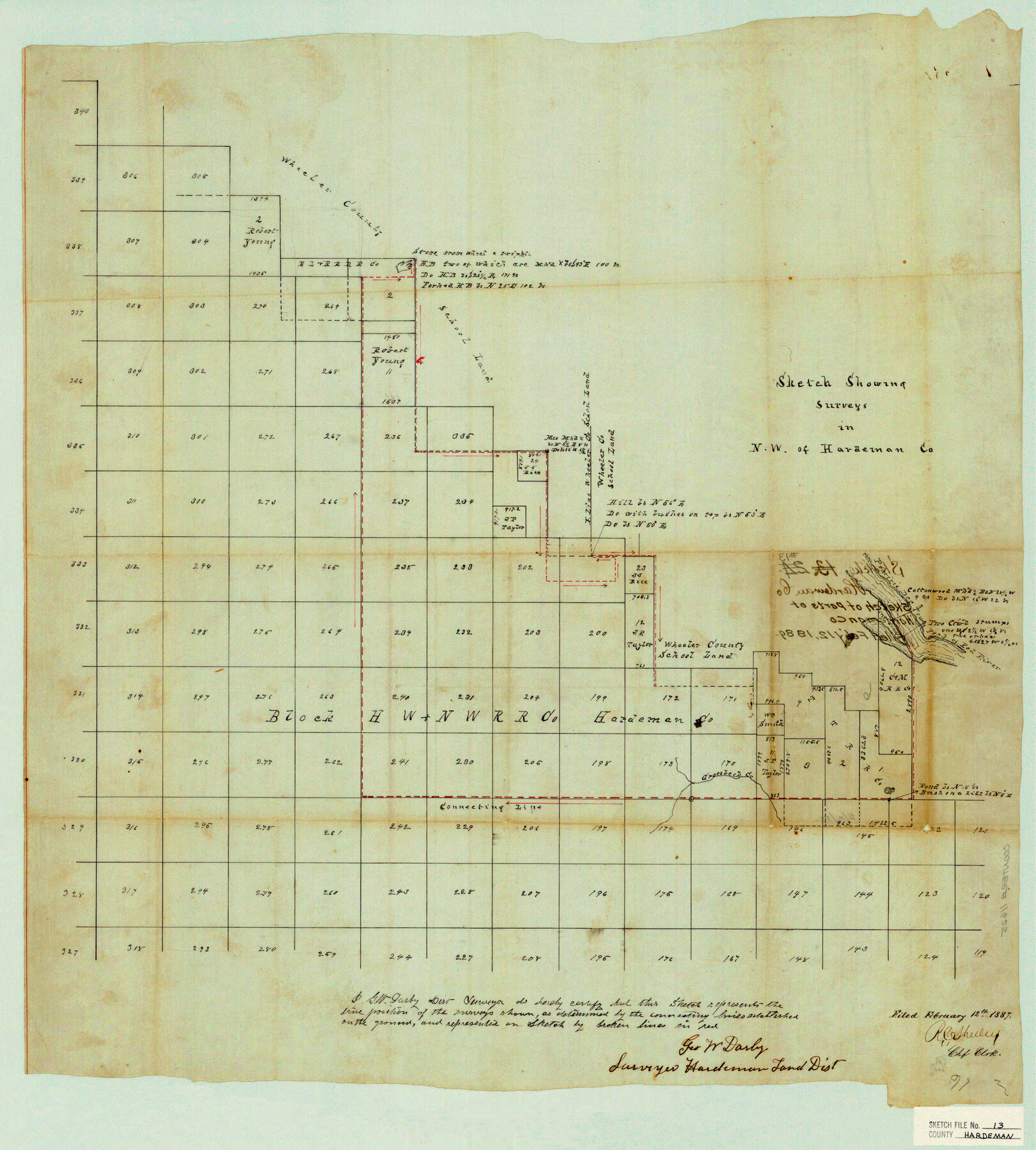 11625, Hardeman County Sketch File 13, General Map Collection